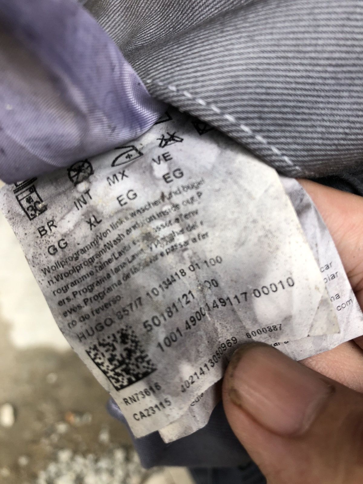 Hugo × Hugo Boss Hugo Distressed Denim Unique Colour Dye Jacket Size US XL / EU 56 / 4 - 13 Thumbnail