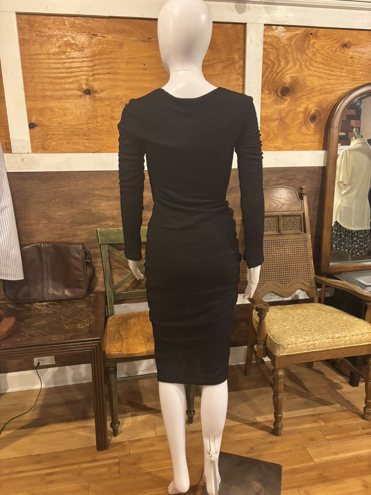 Other Black long sleeve dress.wd-255 Size S / US 4 / IT 40 - 3 Thumbnail
