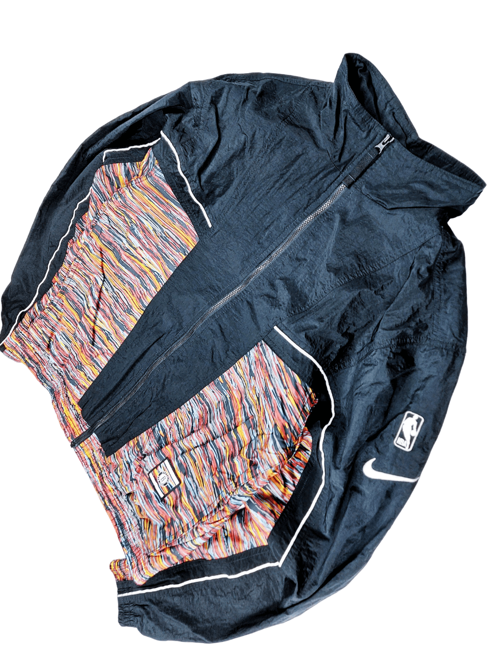 NBA × Nike × Vintage Vintage Nike NBA Jersey Nylon Track Top Jacket Size US S / EU 44-46 / 1 - 2 Thumbnail