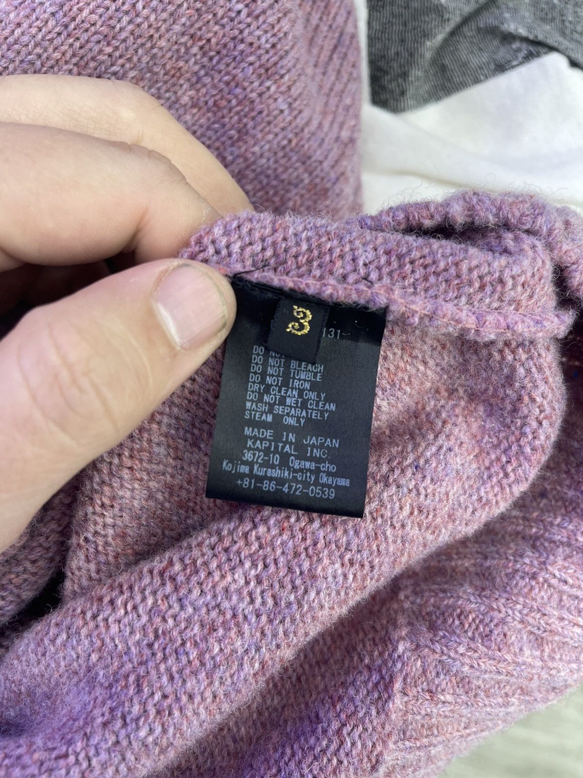 Kapital Kapital Skeleton crewneck knit pink Size US L / EU 52-54 / 3 - 6 Thumbnail