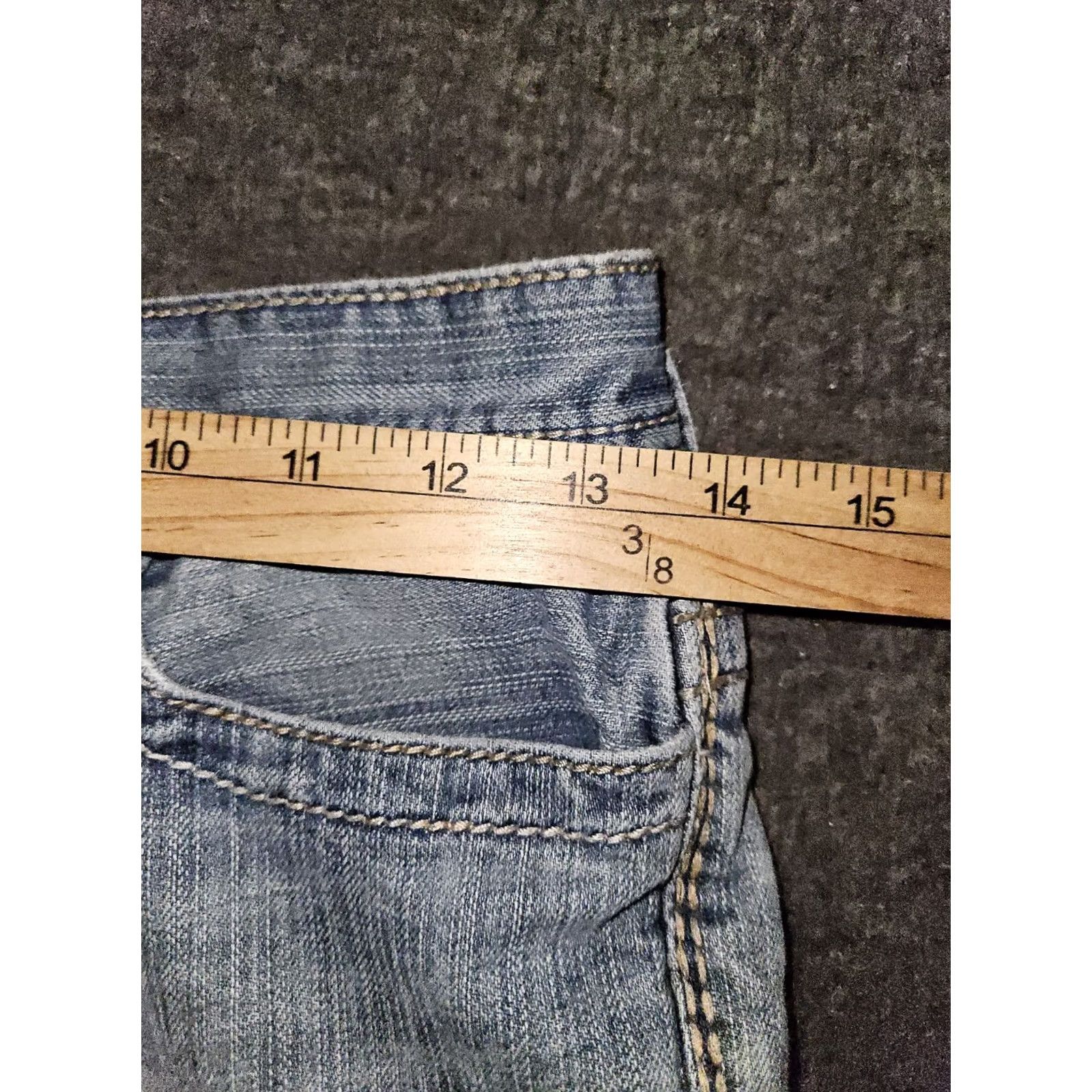 Vintage BKE Aiden Straight Jeans Women's 27 Regular Low Rise Blue Embroidered Preppy Denim Jeans Womens 27 Inseam 30 Size 27" / US 4 / IT 40 - 4 Thumbnail