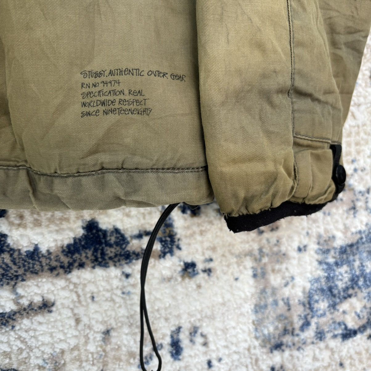Stussy × Vintage Distressed Stussy Outer Gear Light Zipper Jacket Size US S / EU 44-46 / 1 - 4 Thumbnail
