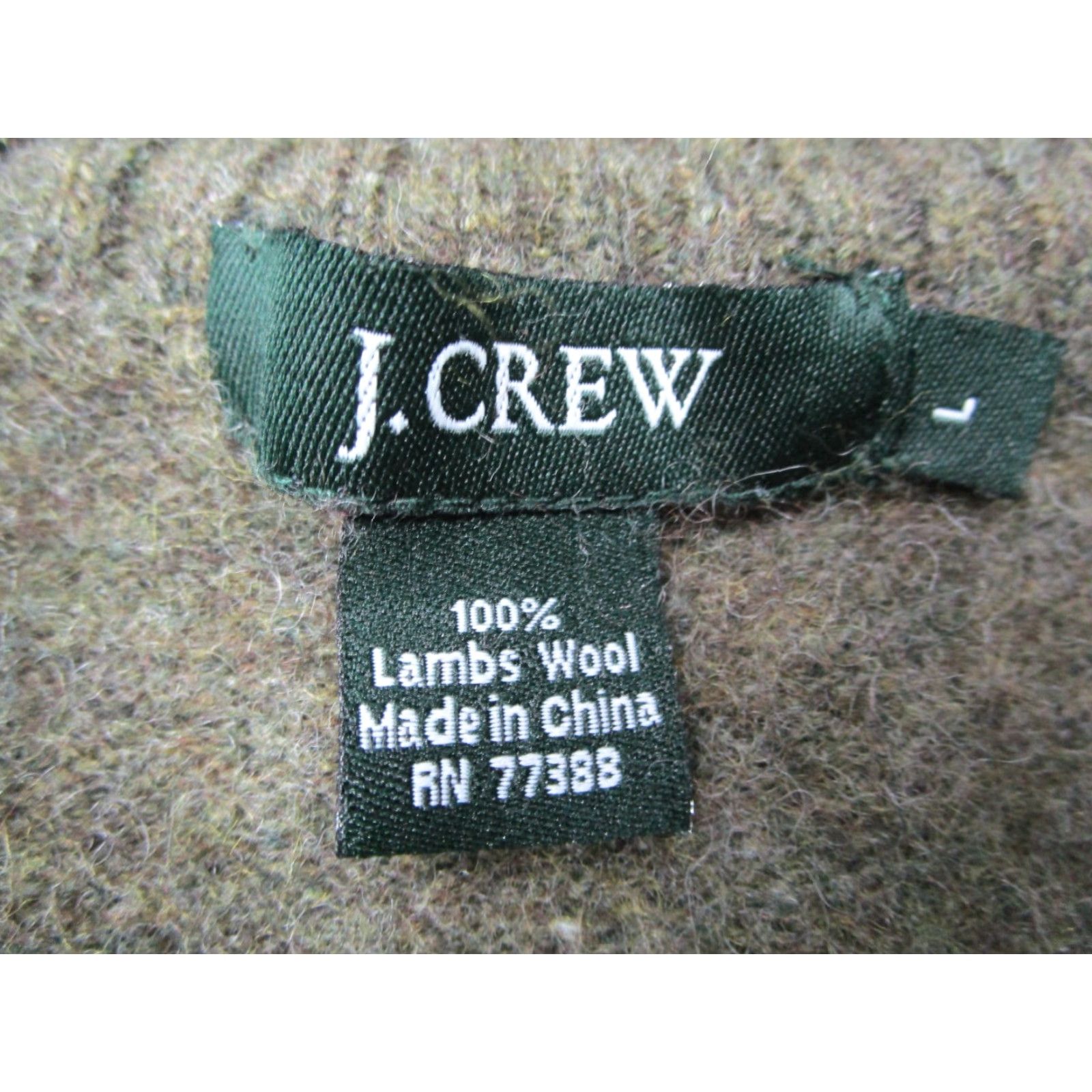 J.Crew VINTAGE J.CREW Men's Sweater Pullover 1/4 Zip Wool Green Argyle Classic Casual Winter Medium Size US L / EU 52-54 / 3 - 3 Thumbnail