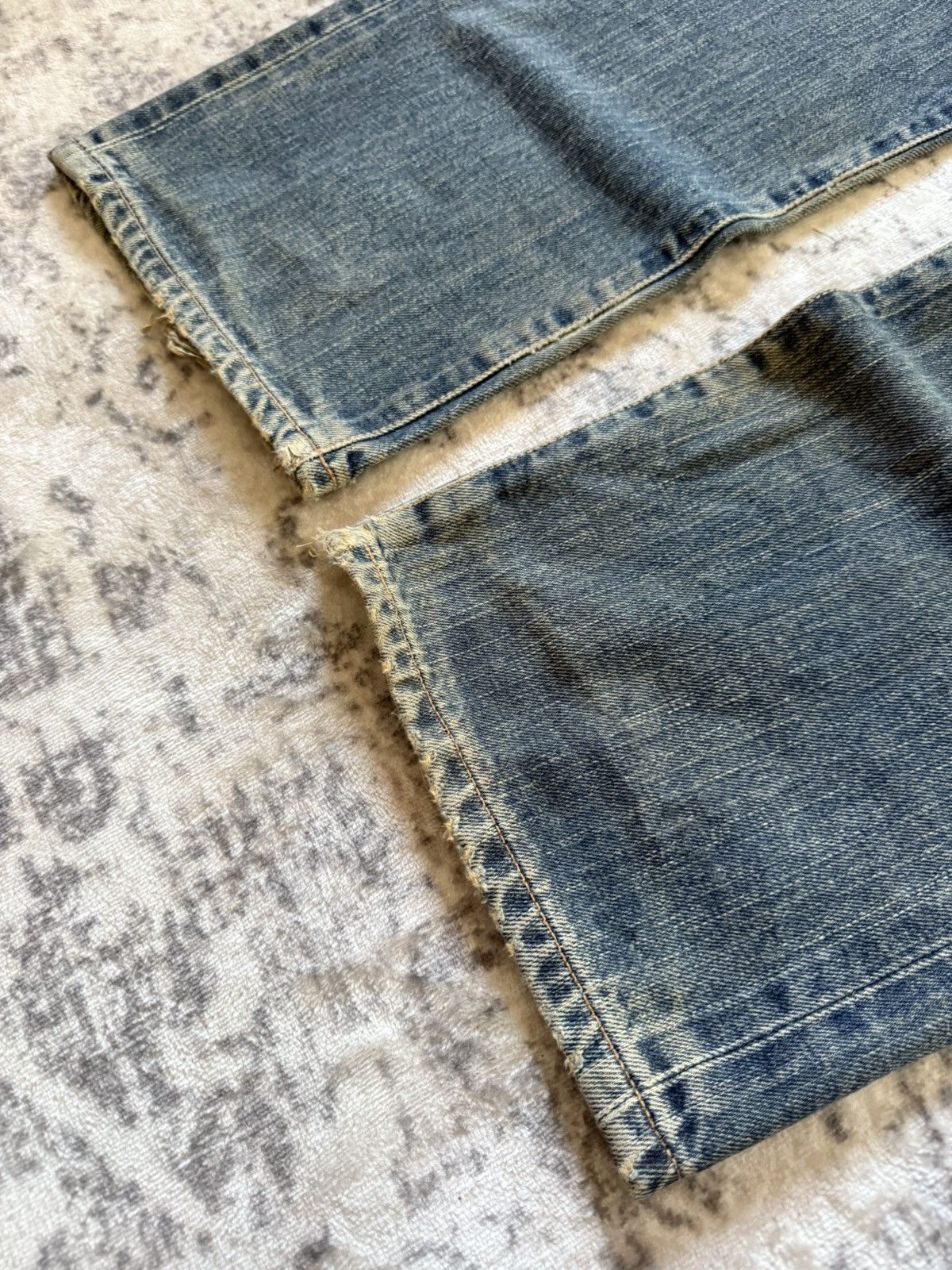 Kapital Vintage Edwin 505 Earthy Mud Wash Selvedge Loose Jeans Size US 32 / EU 48 - 12 Thumbnail