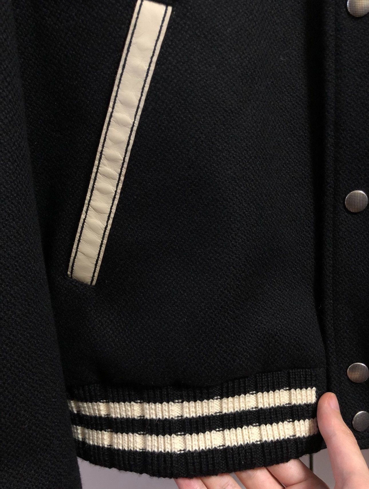 Saint Laurent Paris Saint Laurent Paris Logo Teddy Black Sz. 54 Size US L / EU 52-54 / 3 - 13 Thumbnail
