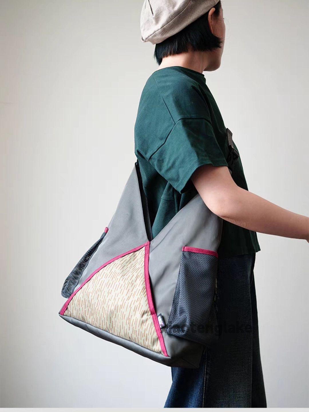 Vintage Unisex outdoor sports patchwork sports tote bag Size ONE SIZE - 11 Thumbnail