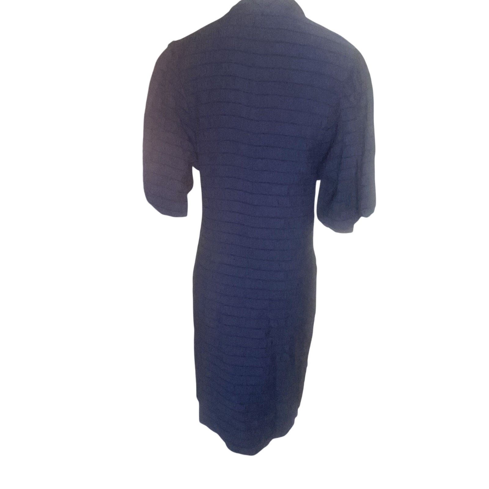 Scotch & Soda NWT Scotch & Soda Blue Black Striped Dress Size L Navy Size L / US 10 / IT 46 - 4 Thumbnail