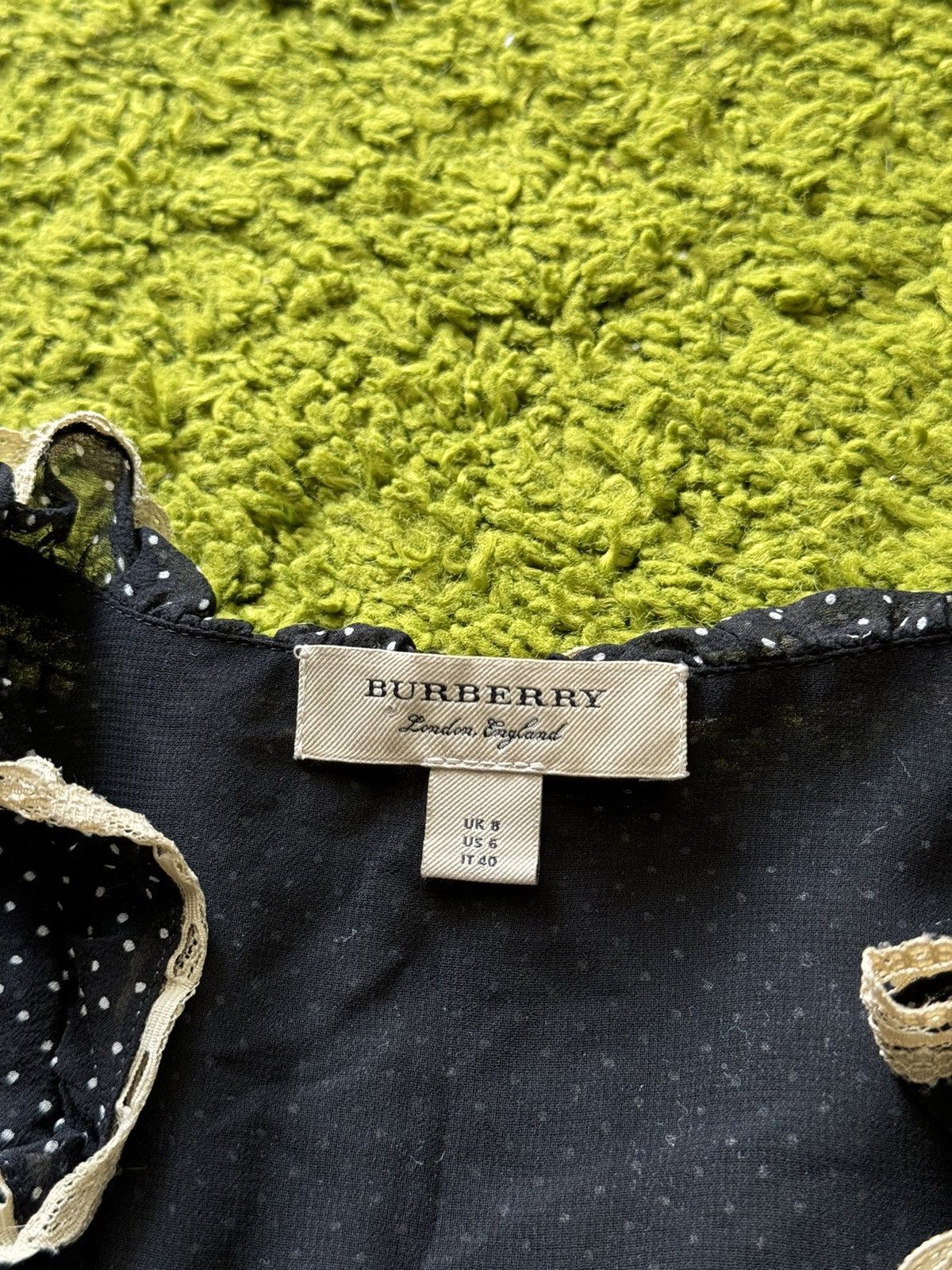 Burberry × Designer Burberry polka dot silk dress Size M / US 6-8 / IT 42-44 - 2 Thumbnail