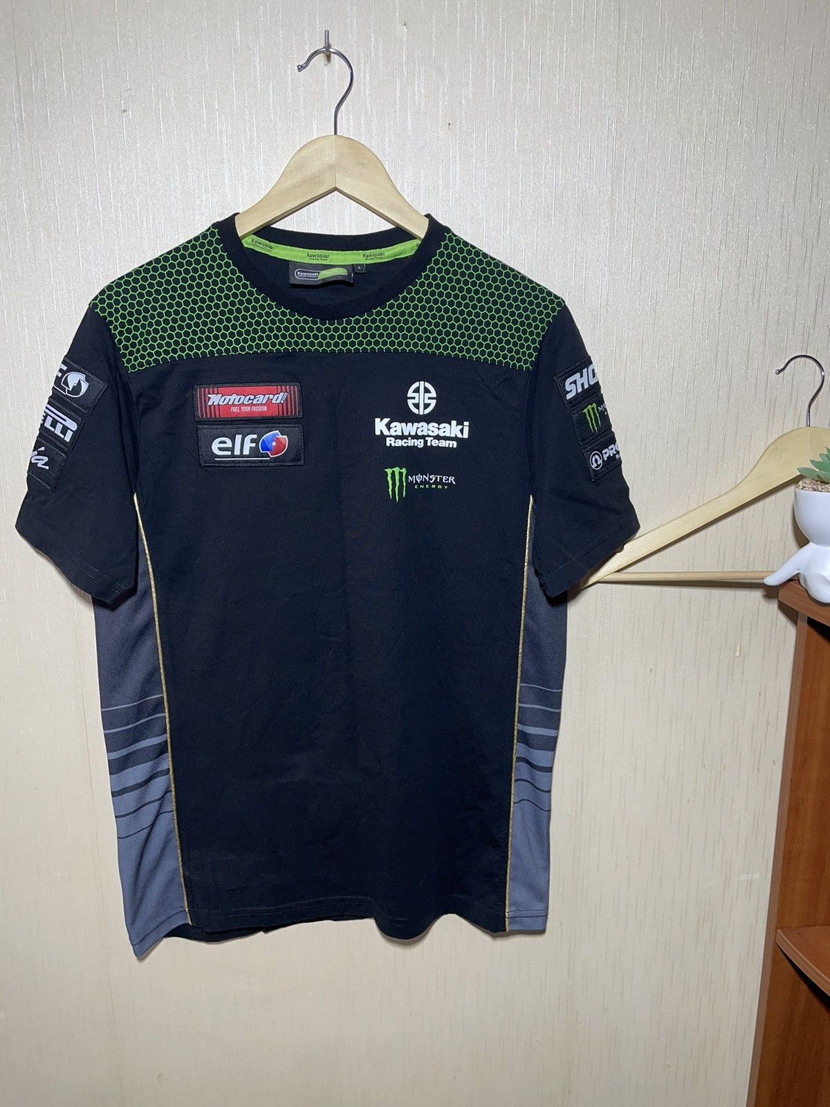 Vintage Kawasaki racing streetwear T shirt Size US L / EU 52-54 / 3 - 2 Thumbnail