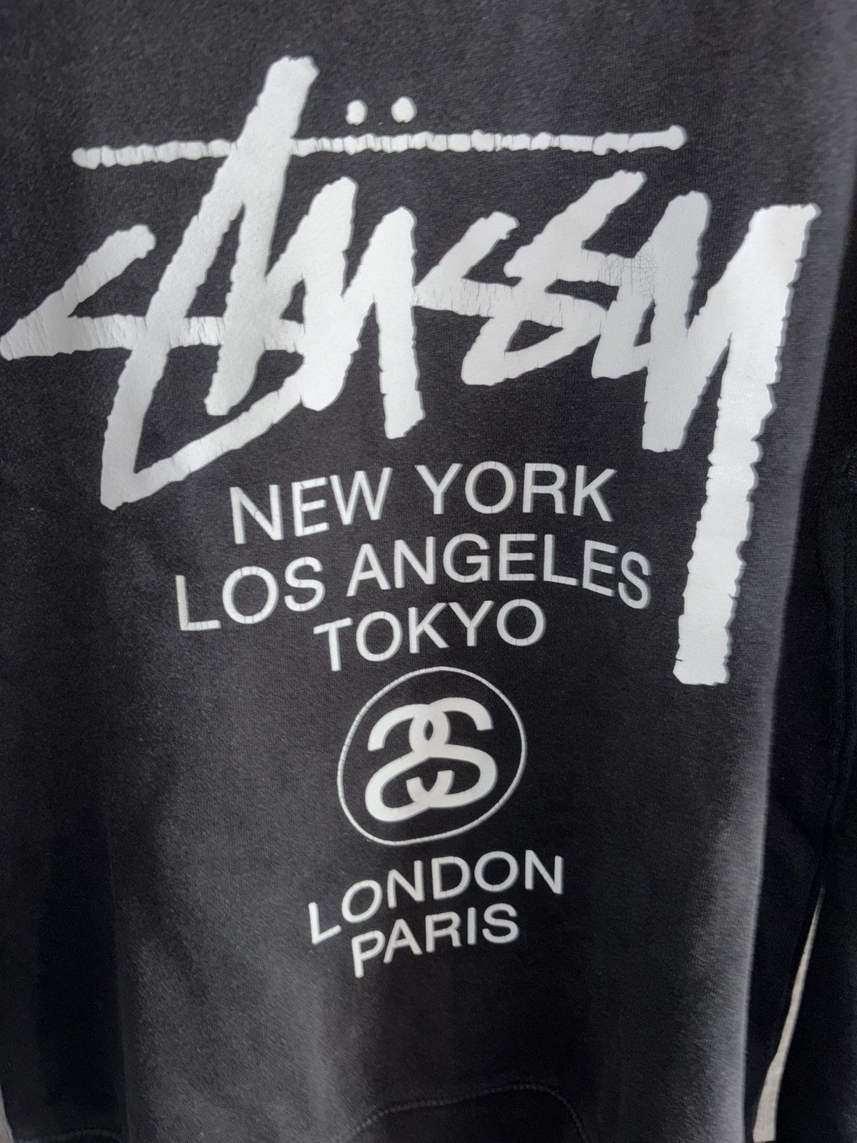 Stussy Stüssy World Tour Black Crewneck Sweatshirt Size US S / EU 44-46 / 1 - 3 Thumbnail