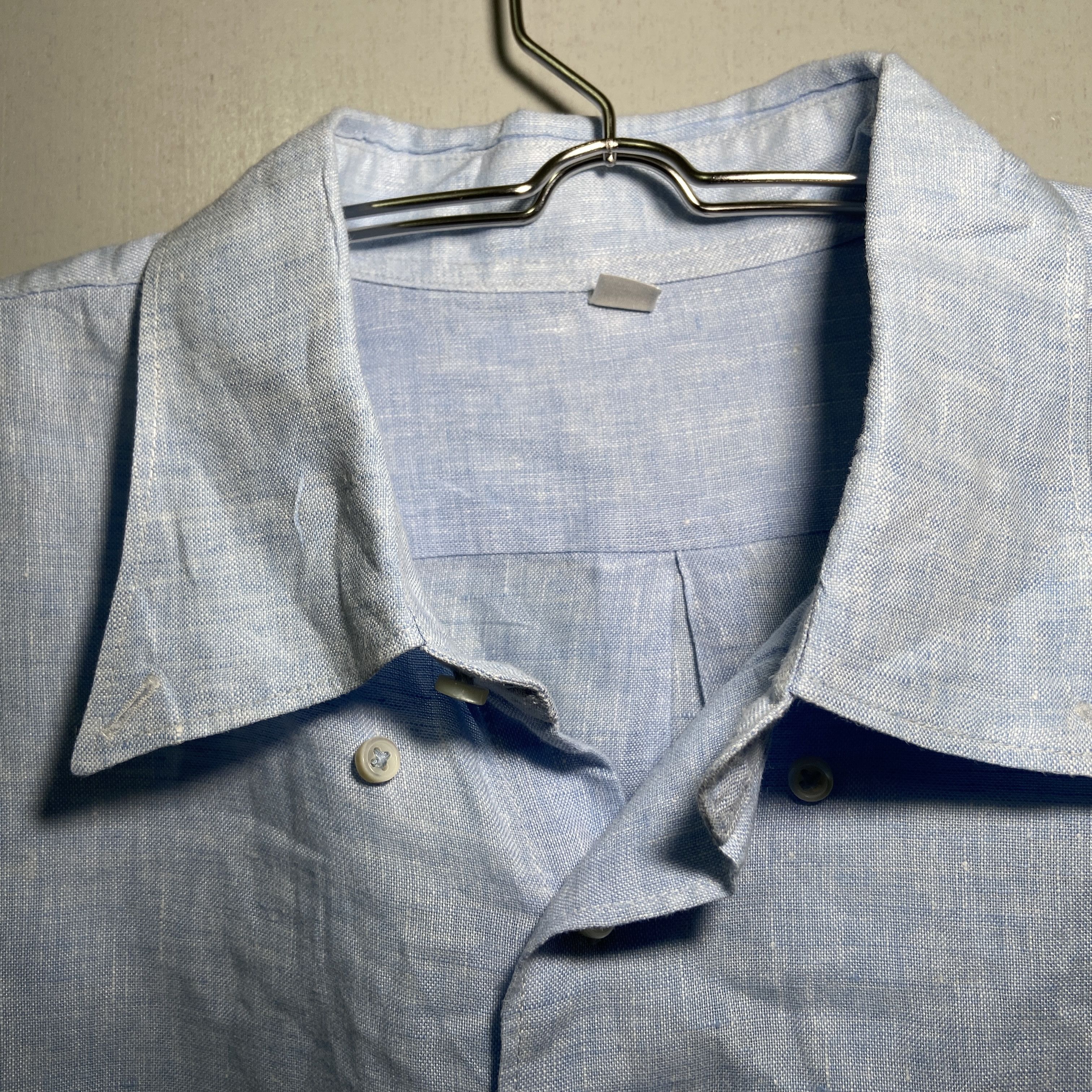 Uniqlo × Vintage Uniqlo Premium Linen Long Sleeve Shirt Size US XL / EU 56 / 4 - 2 Thumbnail