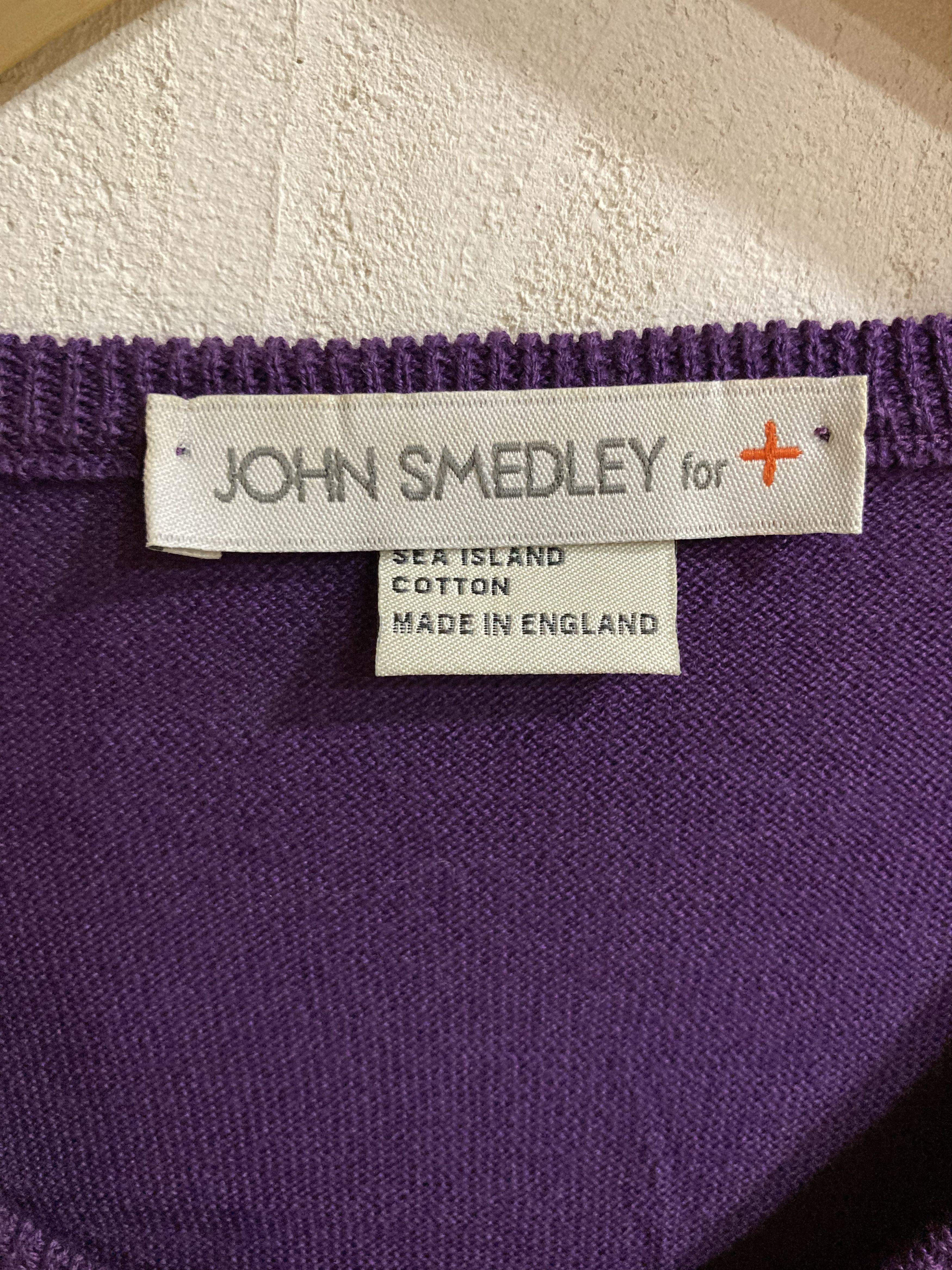 John Smedley John Smedley For + v-neck long sleeve purple pullover Size US M / EU 48-50 / 2 - 4 Thumbnail