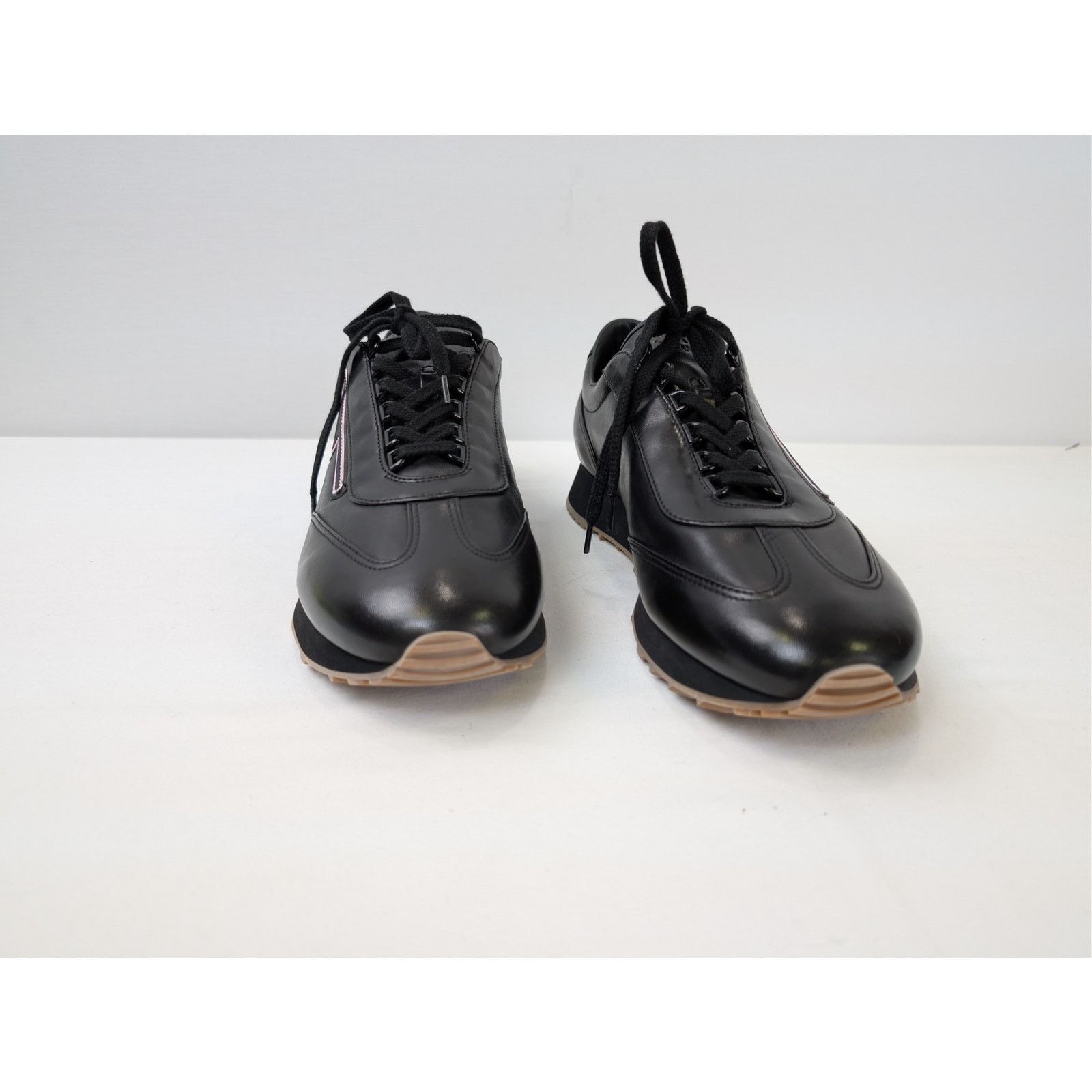 Prada o1rshd1 Leather Sneakers in Black Size US 10.5 / EU 43-44 - 6 Thumbnail