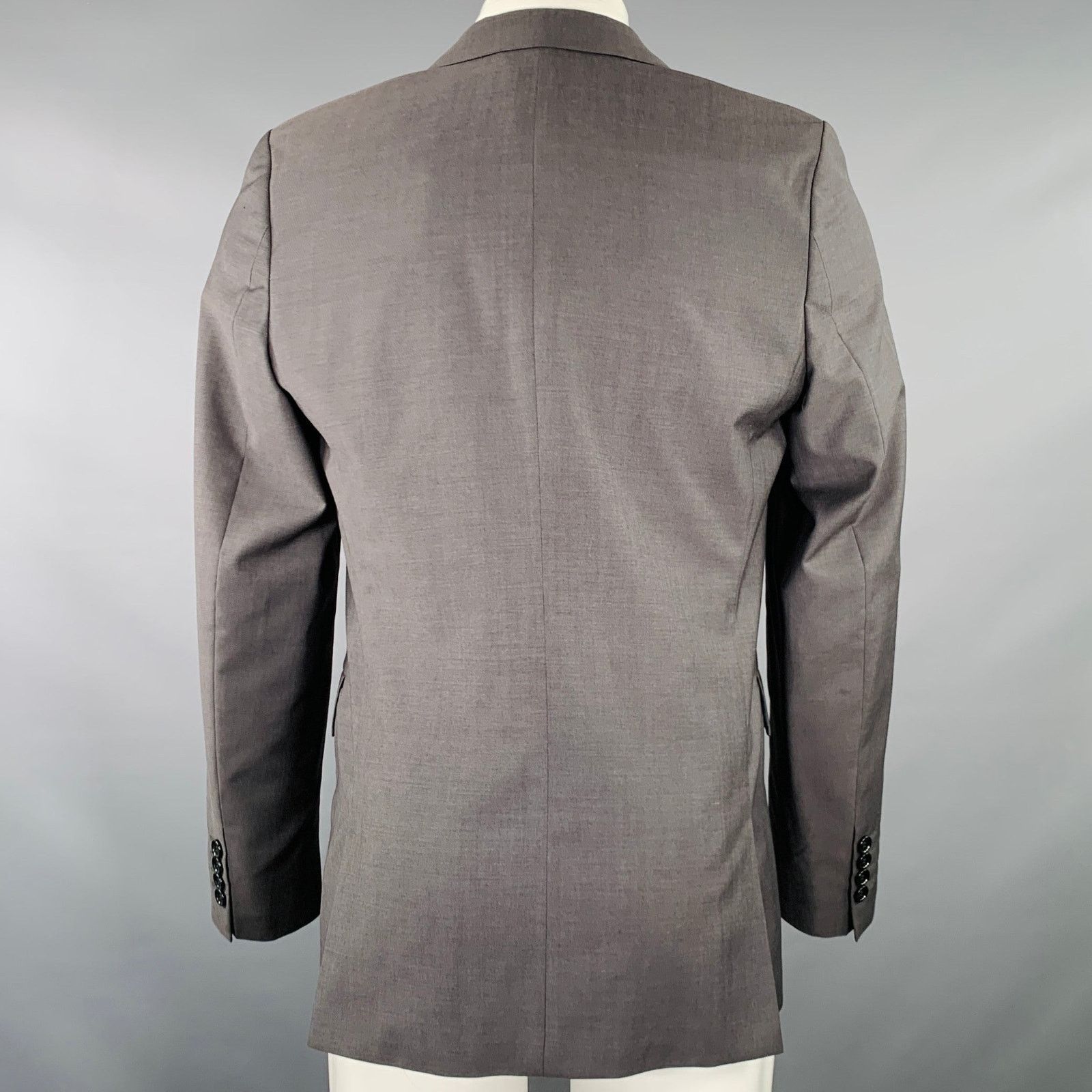 Paul Smith Size 38 Grey Wool Mohair Single Breasted Sport Coat Size 38R - 3 Thumbnail