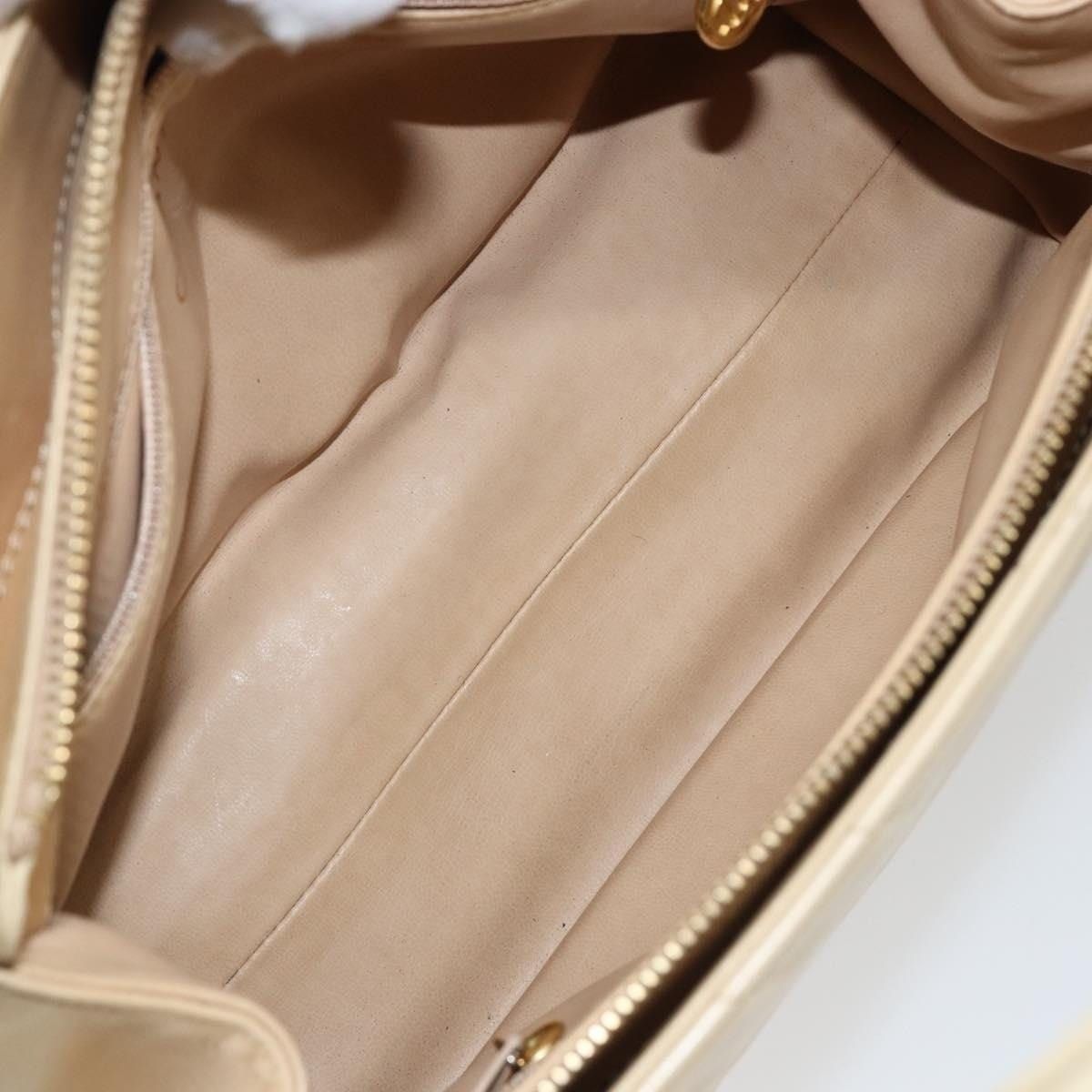 Chanel Chanel Lambskin V Stitch Handbag Beige Size ONE SIZE - 8 Thumbnail