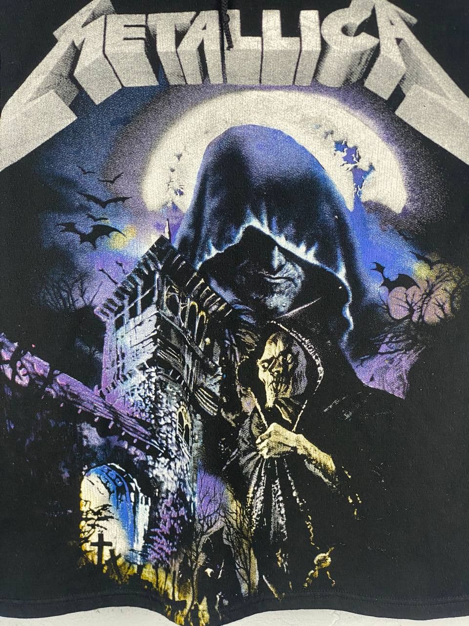 Band Tees Rare Vintage Hoodie AOP Metallica Gothic Hoodie Size US S / EU 44-46 / 1 - 2 Thumbnail