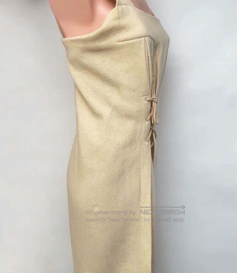 Yohji Yamamoto Yohji Yamamoto size os Beige corded suspender dress Size M / US 6-8 / IT 42-44 - 6 Thumbnail