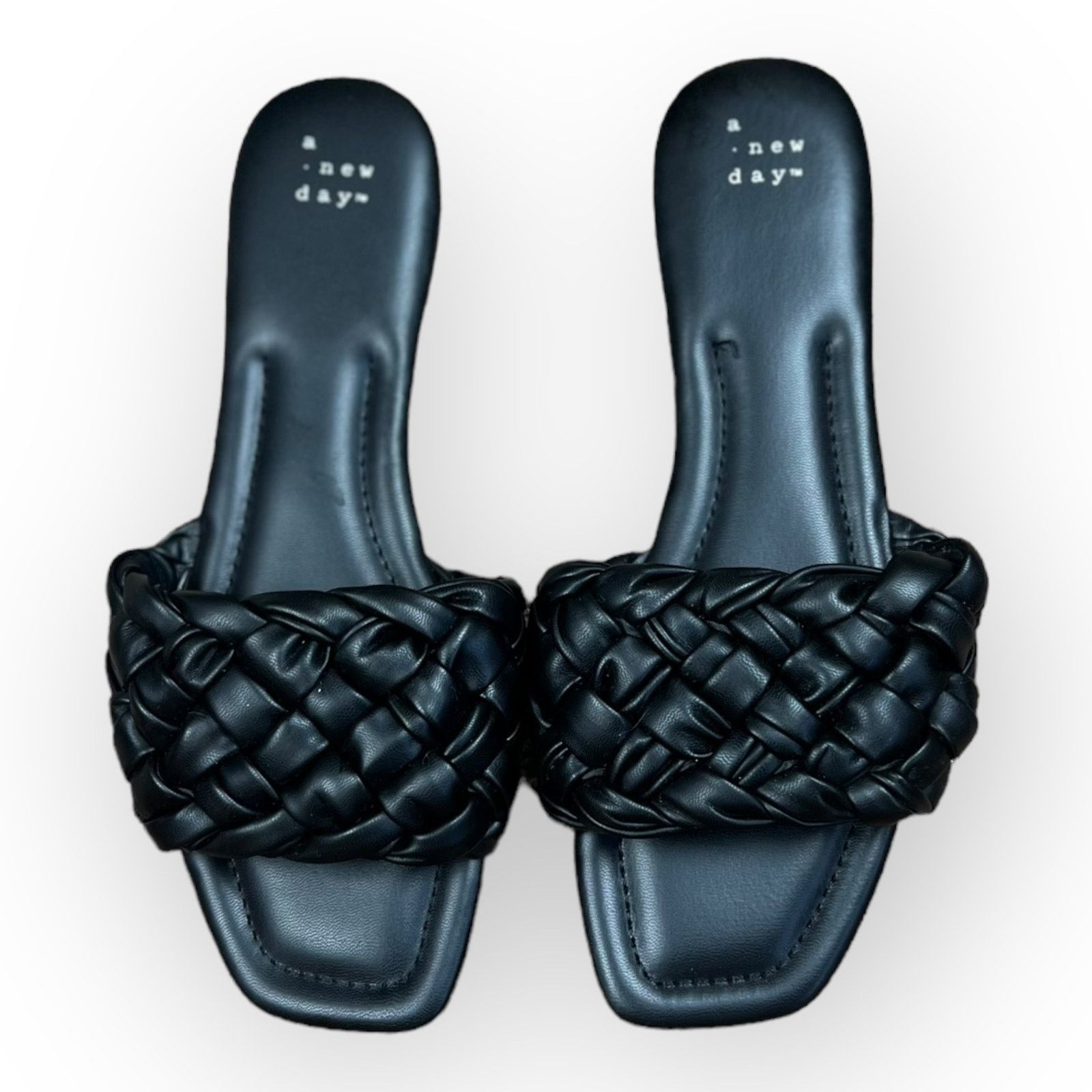 Kohl's A New Day Women's Black Carissa Woven Braided Sandals Size US 9 / IT 39 - 3 Thumbnail
