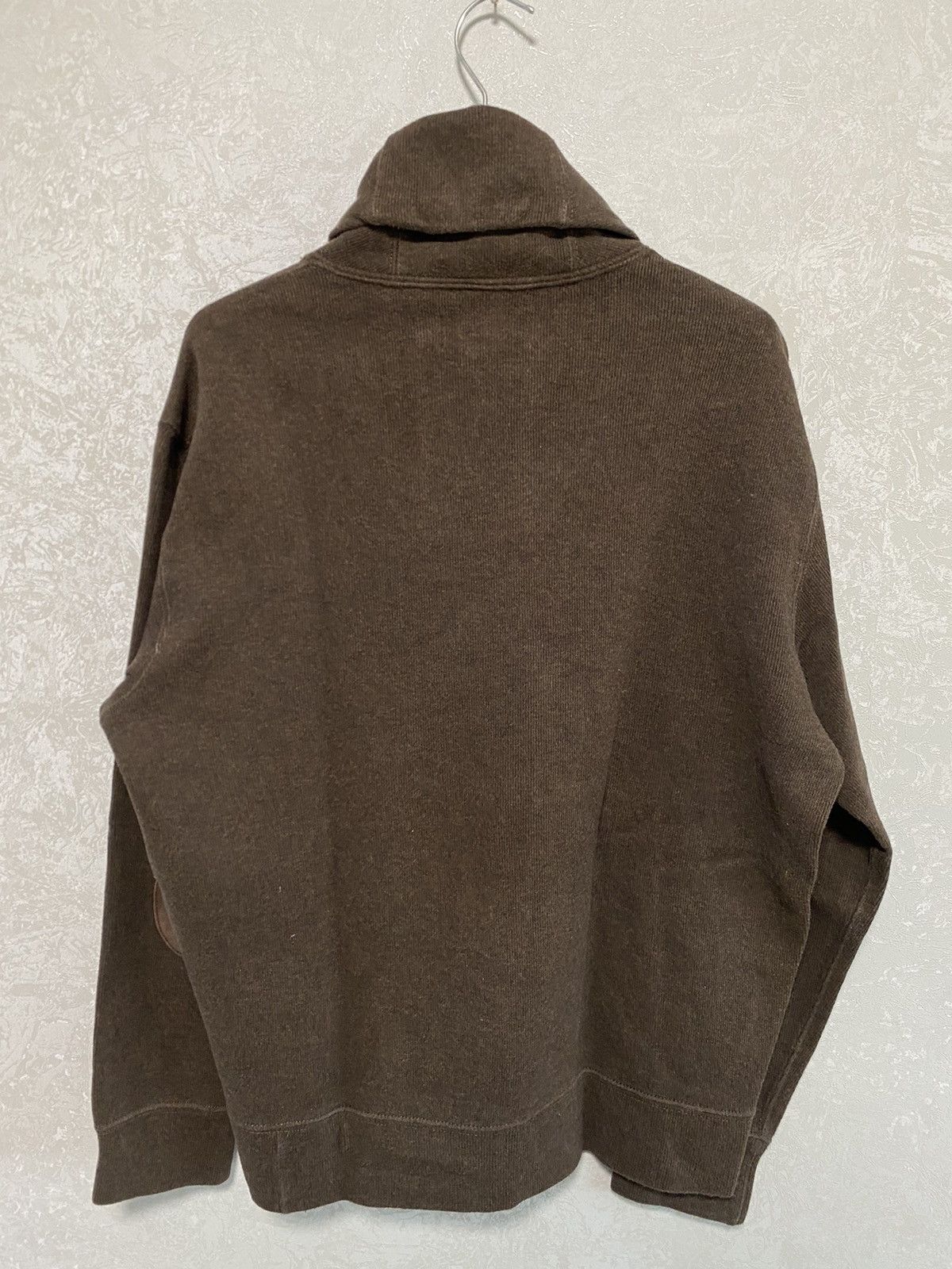 Polo Ralph Lauren × Vintage POLO RALPH LAUREN Shawl COLLAR Knit Sweater M Brown Cotton Size US M / EU 48-50 / 2 - 4 Thumbnail