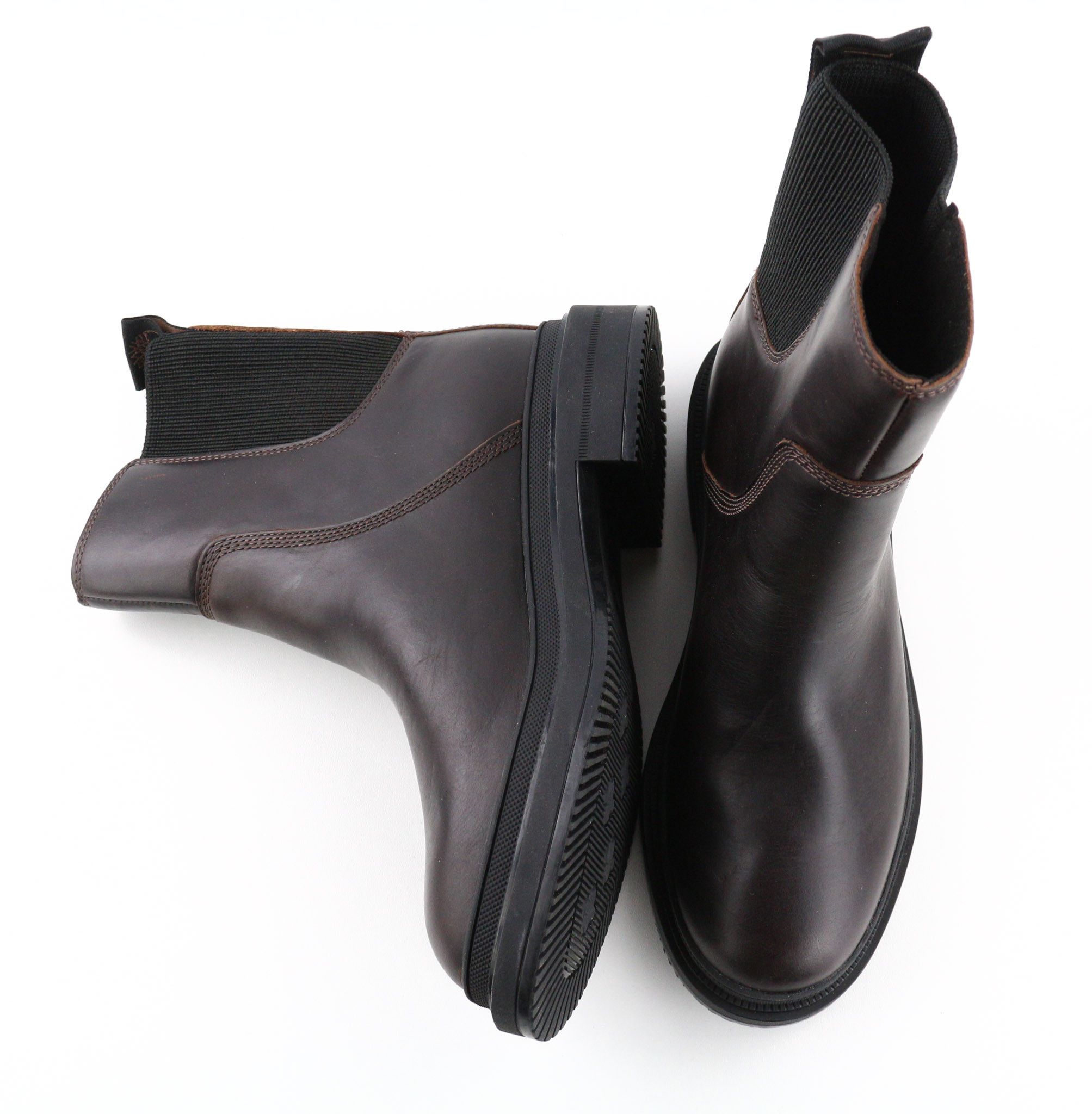 Timberland A2589 UK4 Dark Leather ReBOTL Pull Tab Boots Shoes 79948 Size US 6.5 / IT 36.5 - 5 Thumbnail