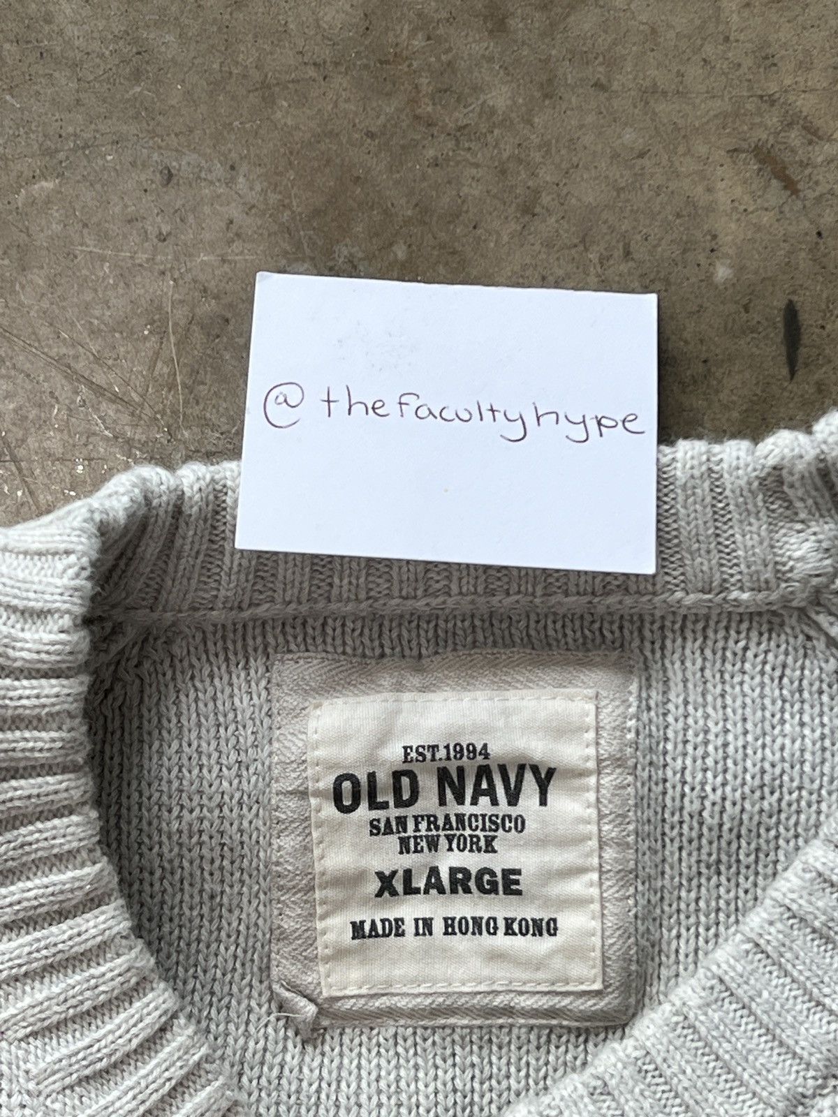 Old Navy × Vintage Vintage Y2K Old Navy Stripe Knit Sweater XL Size US XL / EU 56 / 4 - 3 Thumbnail