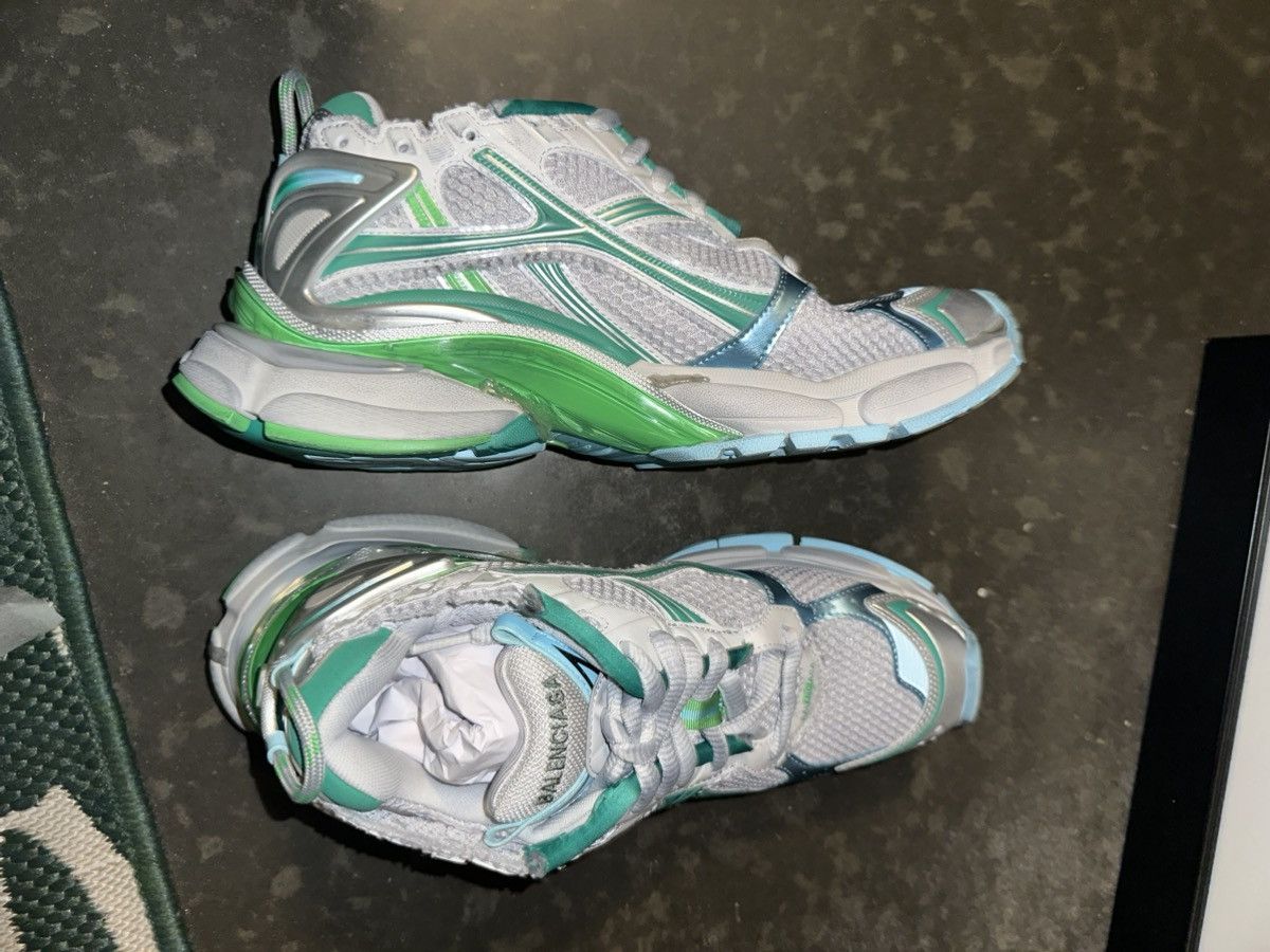 Balenciaga Balenciaga Grey/Green Runners Size US 10.5 / EU 43-44 - 2 Thumbnail