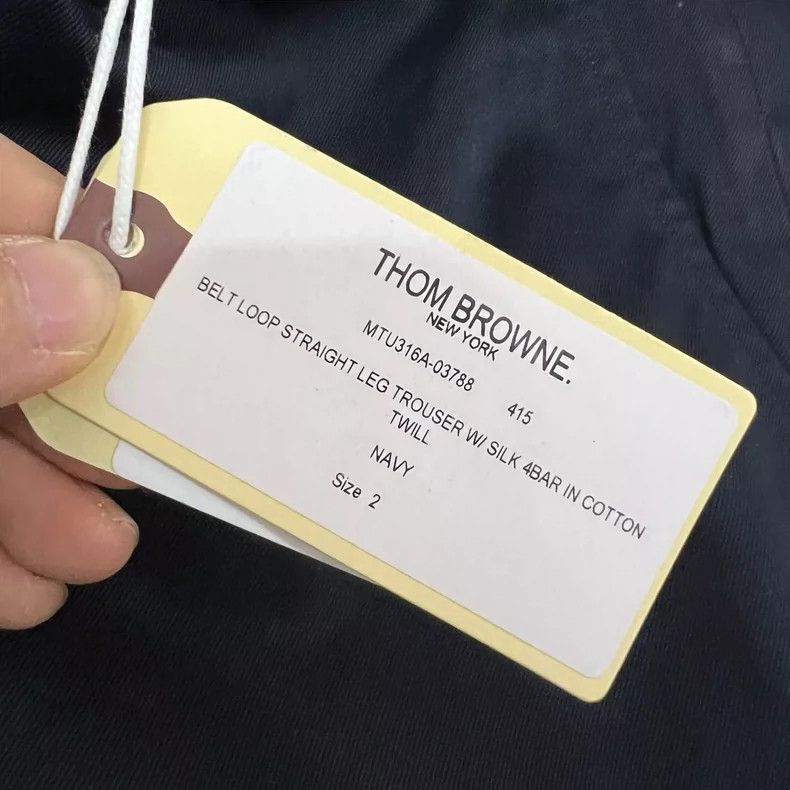 Thom Browne Thom Browne size2 Four stripe design casual pants Size US 26 / EU 42 - 5 Thumbnail