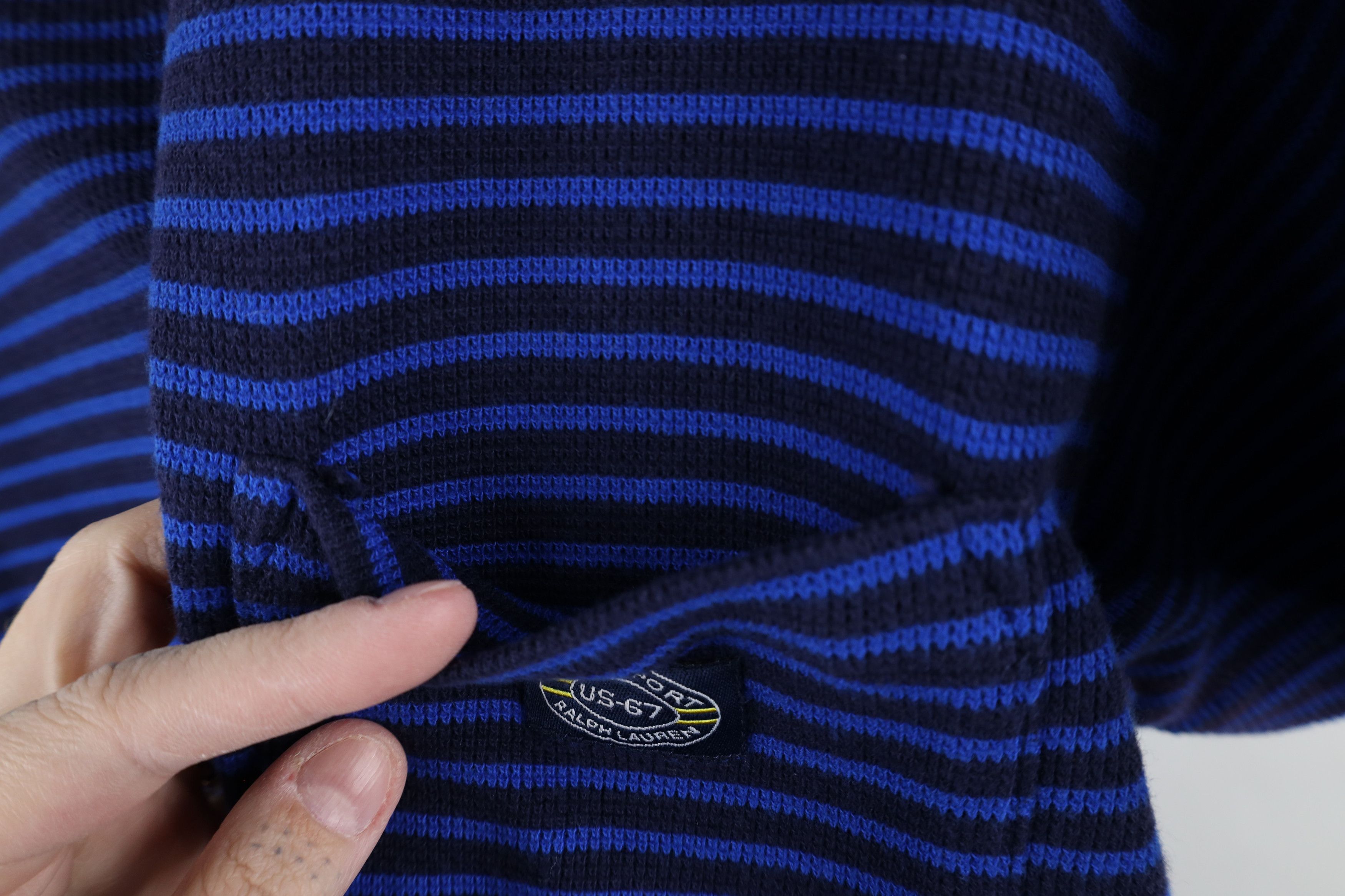 Ralph Lauren × Vintage Vintage 90s Polo Sport Ralph Lauren Waffle Knit T-Shirt Size US L / EU 52-54 / 3 - 5 Thumbnail