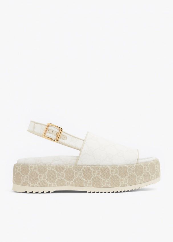Gucci GG Platform Sandals SIZE 38.5