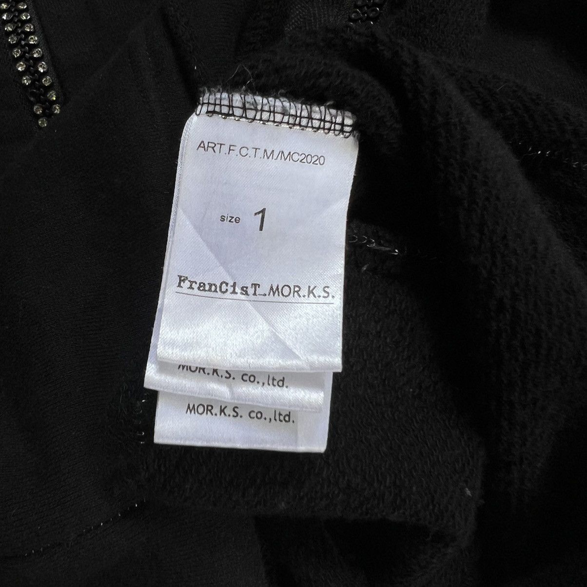 FranCisT MOR.K.S 2000s Francis T Mor.K.S Vkei Style Raglan Zip Hoodie Size US M / EU 48-50 / 2 - 8 Thumbnail