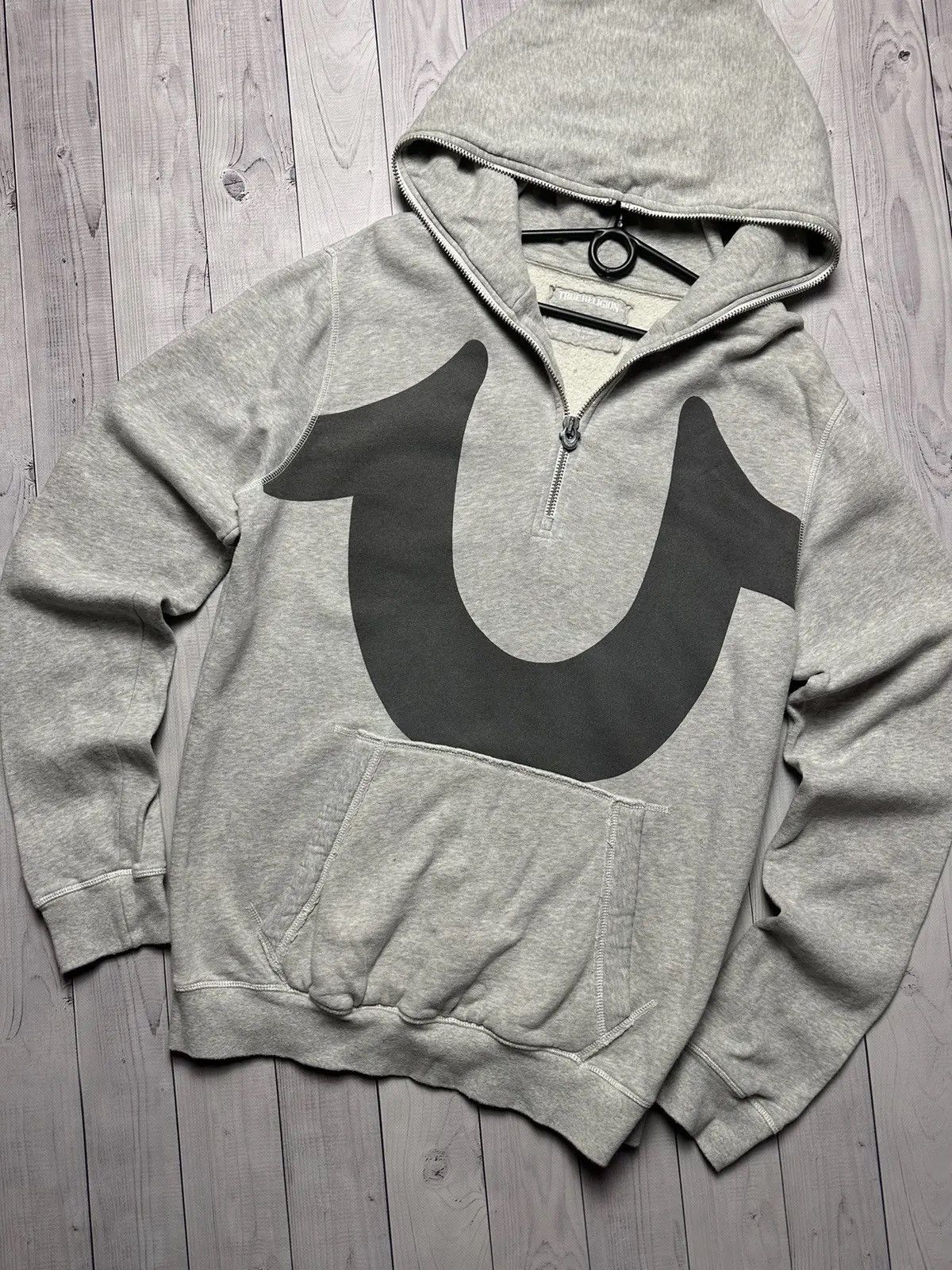 True Religion Vintage True Religion zip hoodie big central logo rare L Size US L / EU 52-54 / 3 - 2 Thumbnail