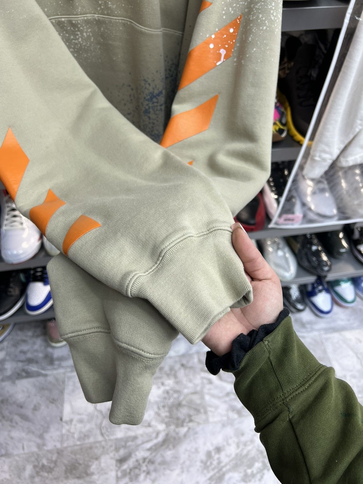 Off-White OffWhite Brown Paint Splatter Hoodie Size US XL / EU 56 / 4 - 6 Thumbnail