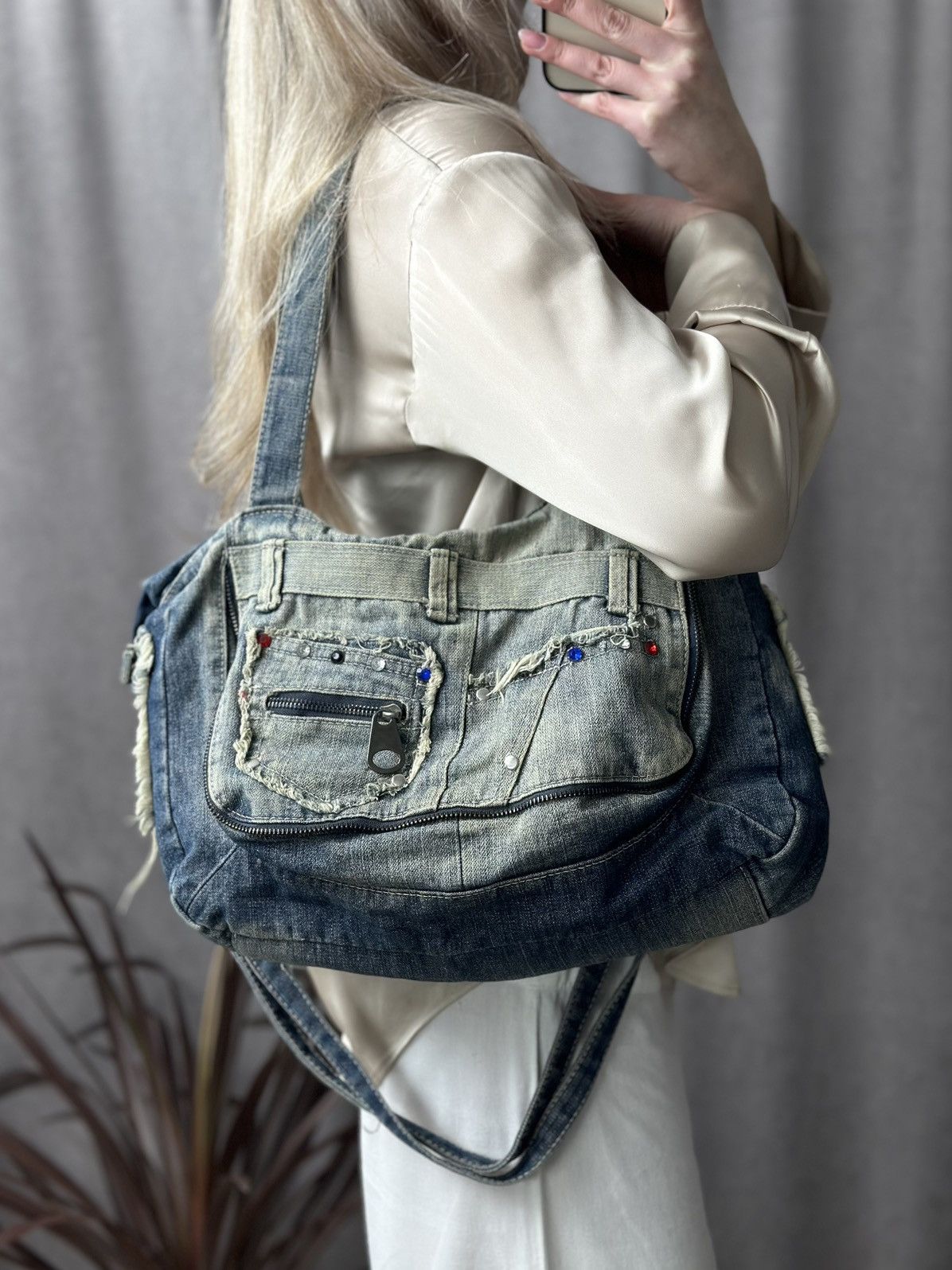 Diesel Vintage Diesel Denim Distressed Style Ifsixwasnine Y2k Dolce Size ONE SIZE - 1 Thumbnail