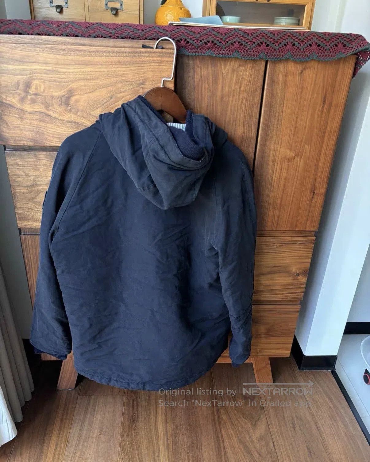 Moncler Blue Hooded Jacket with Zip Pockets . Size US XXS / EU 40 - 2 Thumbnail