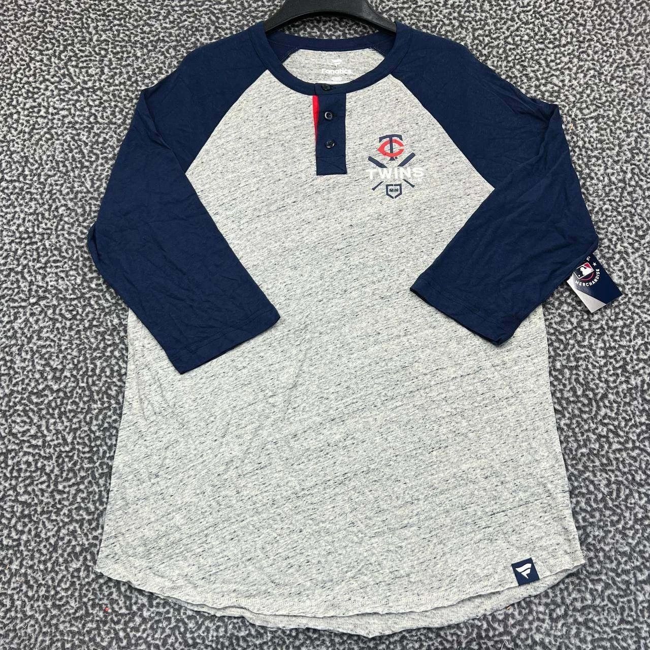 Other Minnesota Twins Shirt Men Gray Long Sleeve Henley New L Size US L / EU 52-54 / 3 - 1 Thumbnail