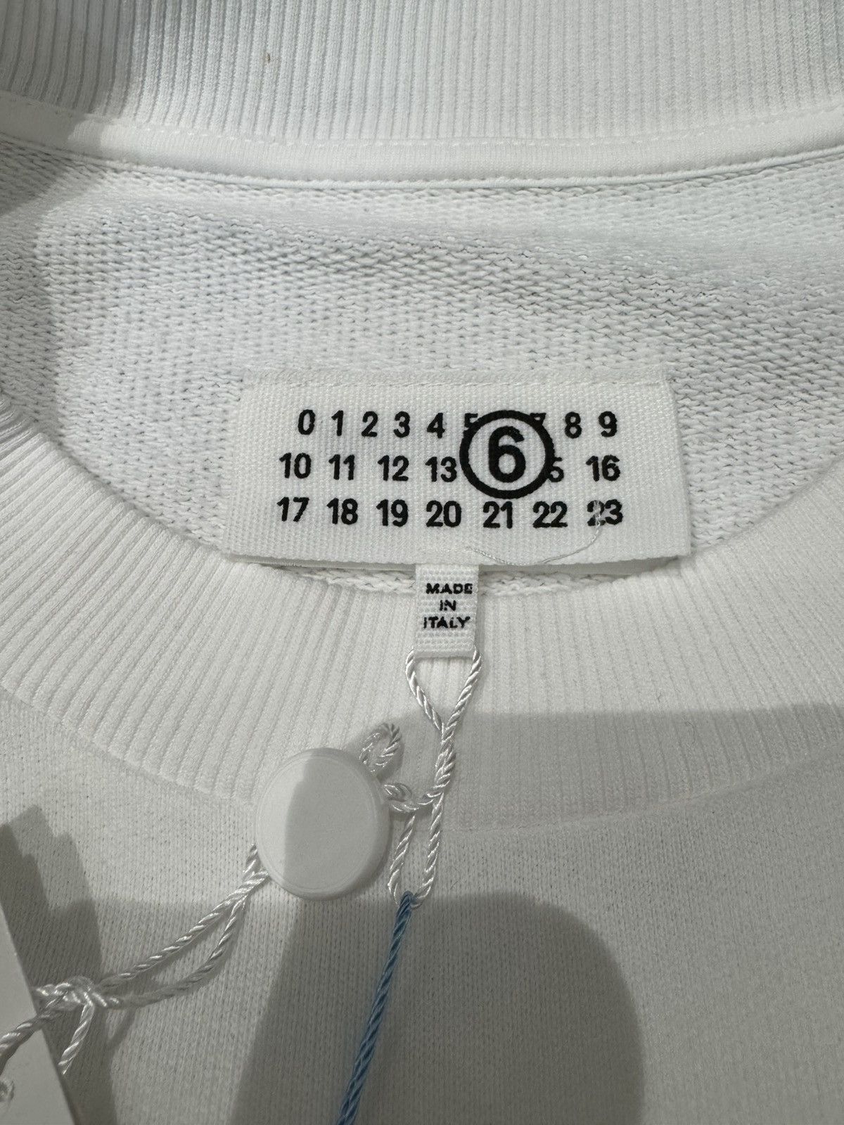 Maison Margiela NWT Number Patch Crew Neck Sweatshirt - White, M Size US M / EU 48-50 / 2 - 4 Thumbnail