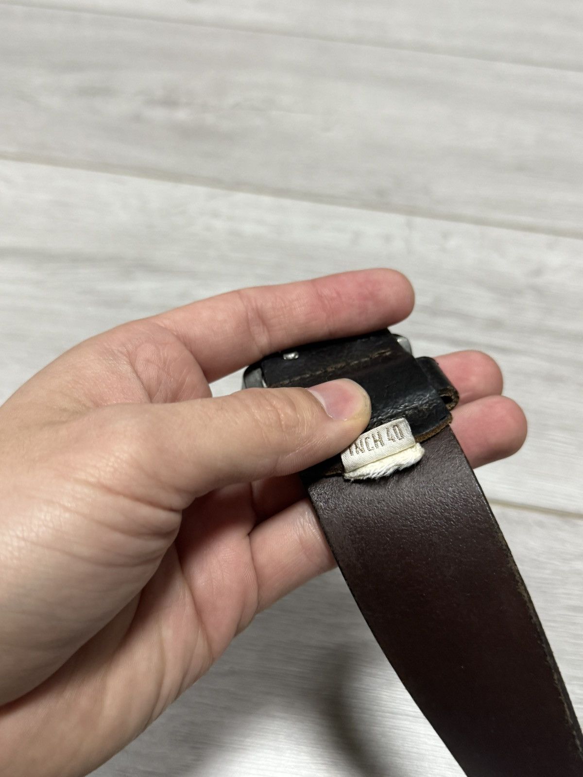Diesel Diesel vintage leather double belt spell out Size ONE SIZE - 4 Thumbnail