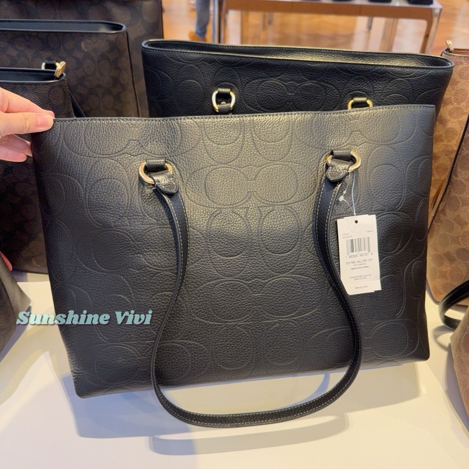 Coach NWT Bundle COACH CCD49 Station Tote & CCL35 Long Wallet Size ONE SIZE - 7 Thumbnail