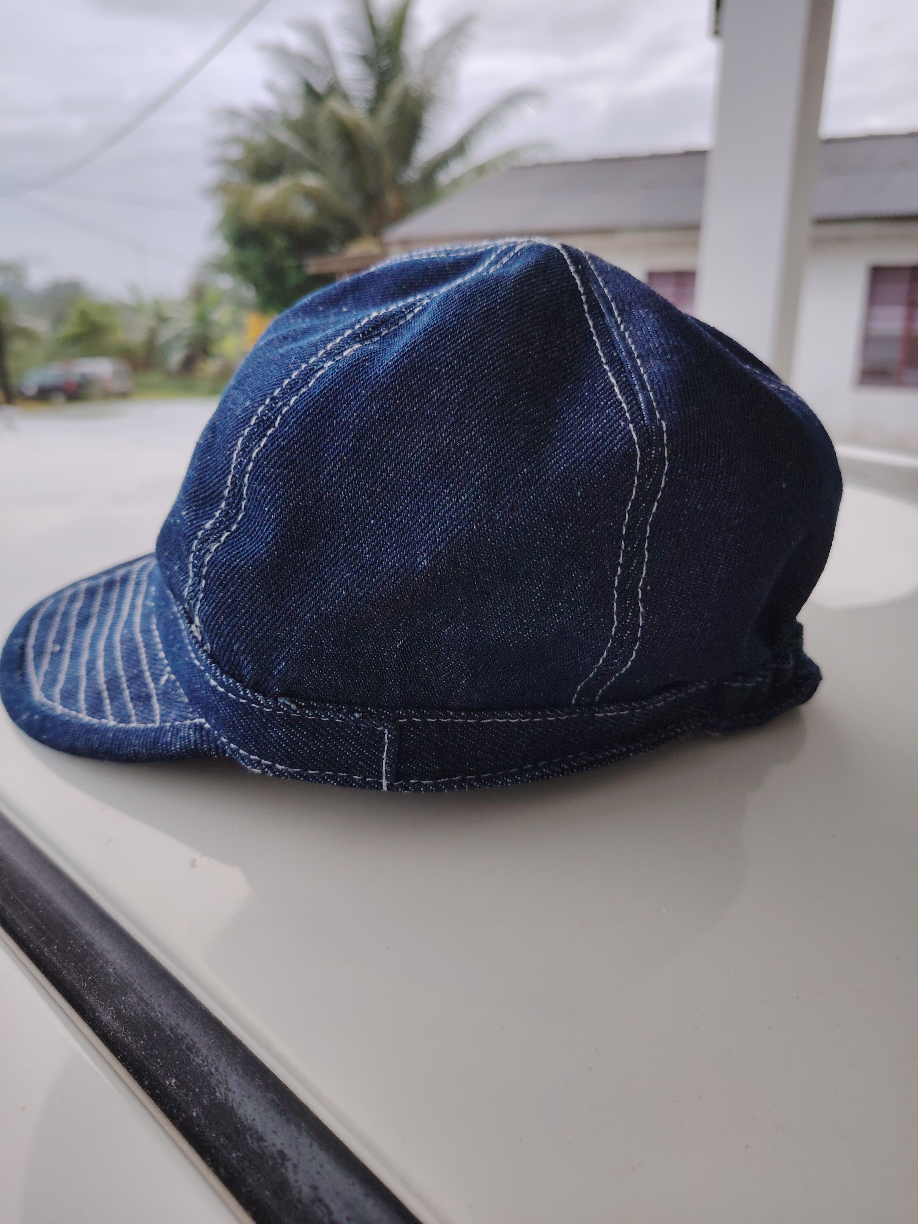 Vintage Prisoner Of War Denim Cap POW Vintage Fashion Hat Daisy Mae Size ONE SIZE - 3 Thumbnail