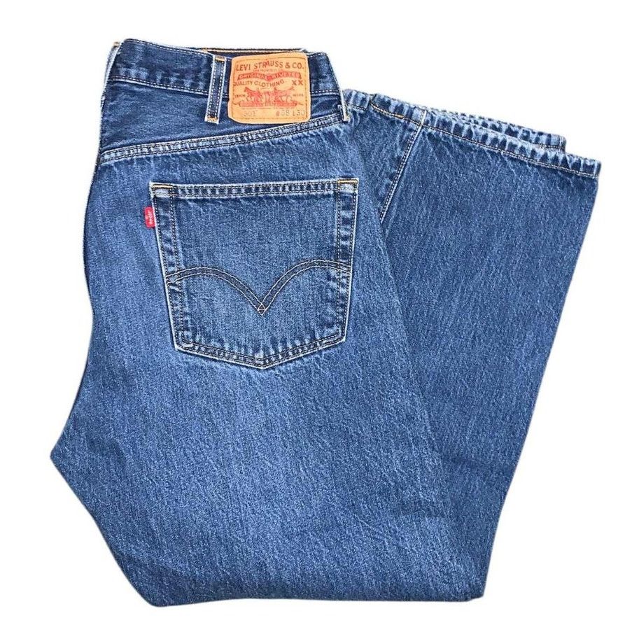 Levi's Vintage Levi's 501 Denim Jean Regular Fit Straight Leg 38x30 Size US 38 / EU 54 - 3 Thumbnail