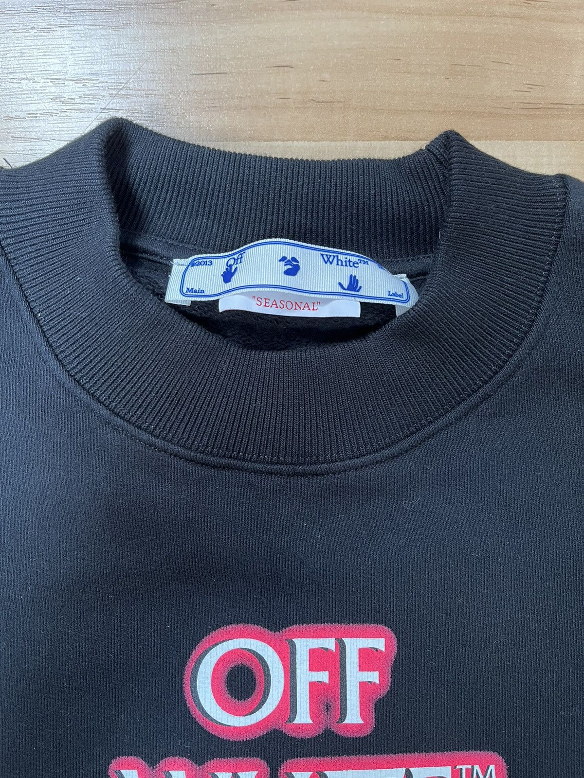 Off-White Black „Emotionally Available” Crewneck