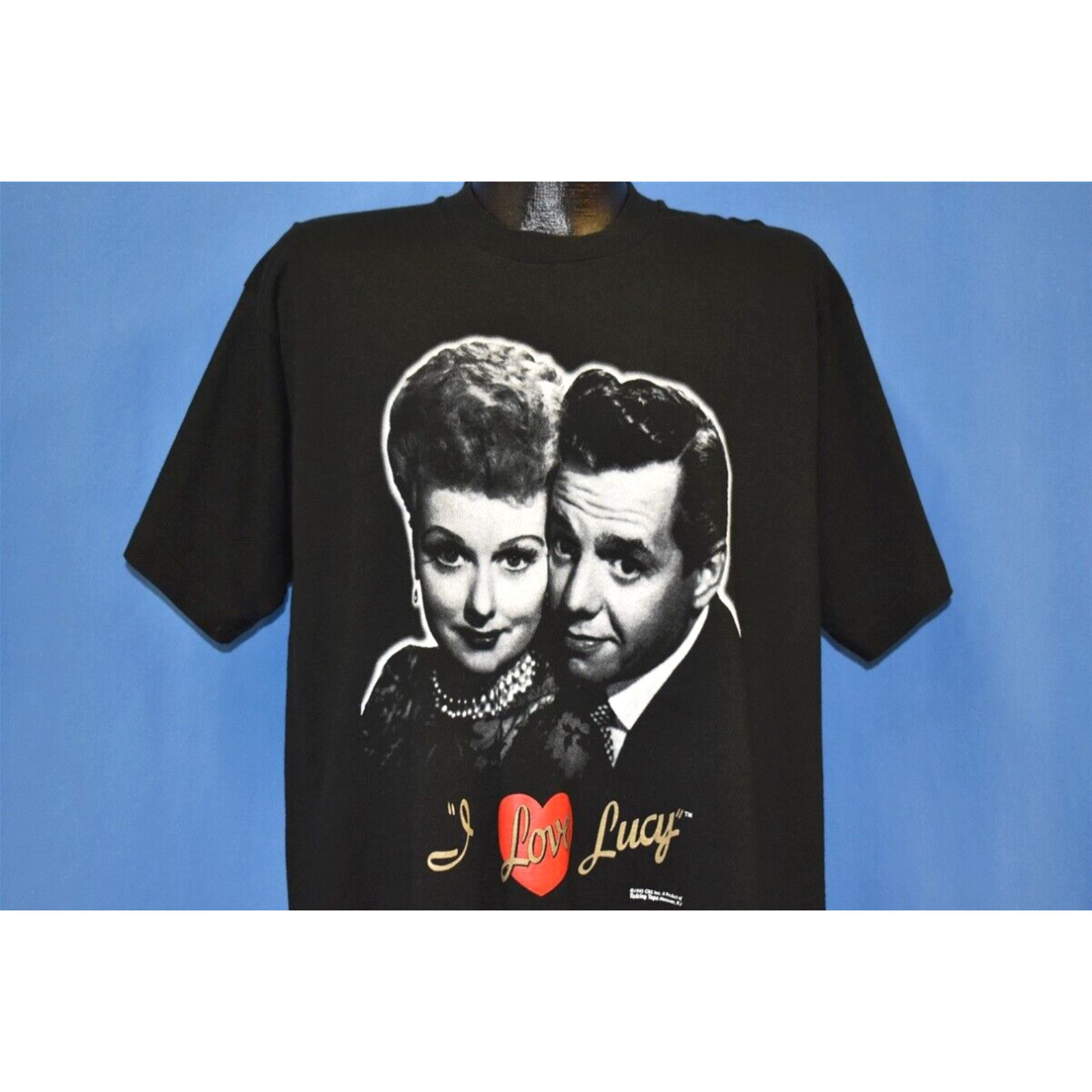 Image of Fruit Of The Loom VTG 90's I Love Lucy Tv Show Promo Ricky Ricardo Cbs 1992 Talking Tops T-Shirt XL