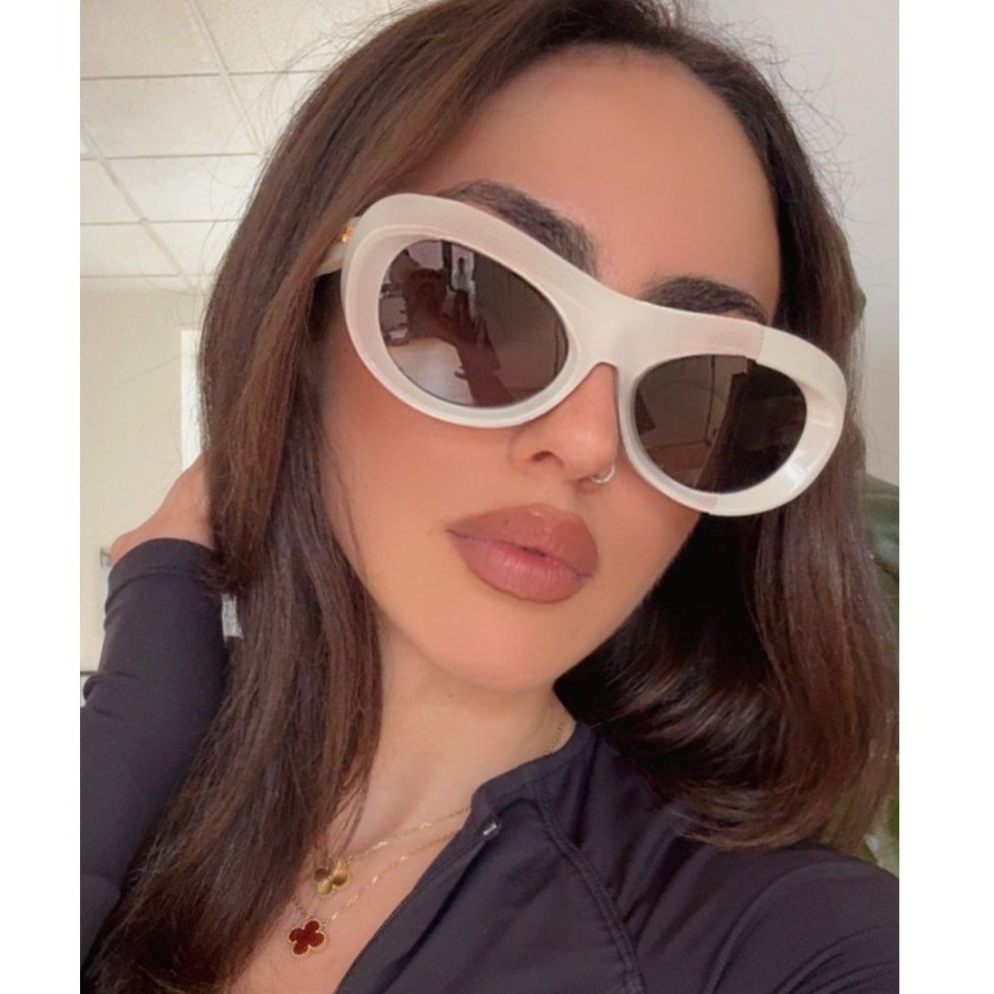 Bottega Veneta NEW Bottega Veneta BV1284S Ivory Mask Aviator Sunglasses Size ONE SIZE - 1 Thumbnail
