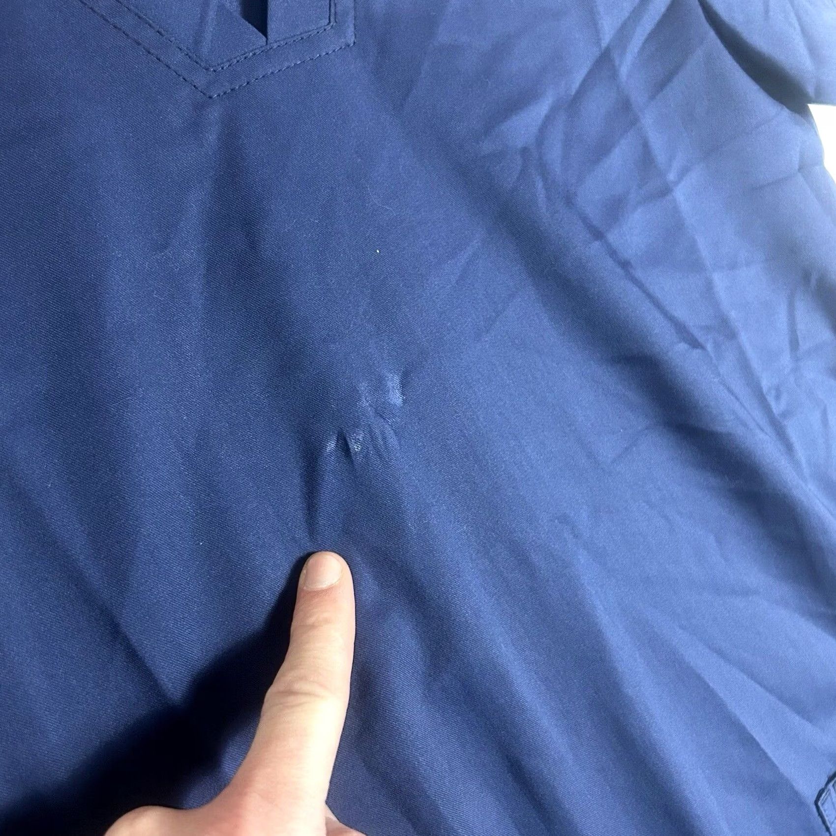 Cherokee VINTAGE Cherokee Scrub Top NEW Modern Classic Womenns 2XS Blue Pockets Flawed Medical Polyester/Rayon Blend Womens Size XXS / US 00 / IT 34 - 2 Thumbnail