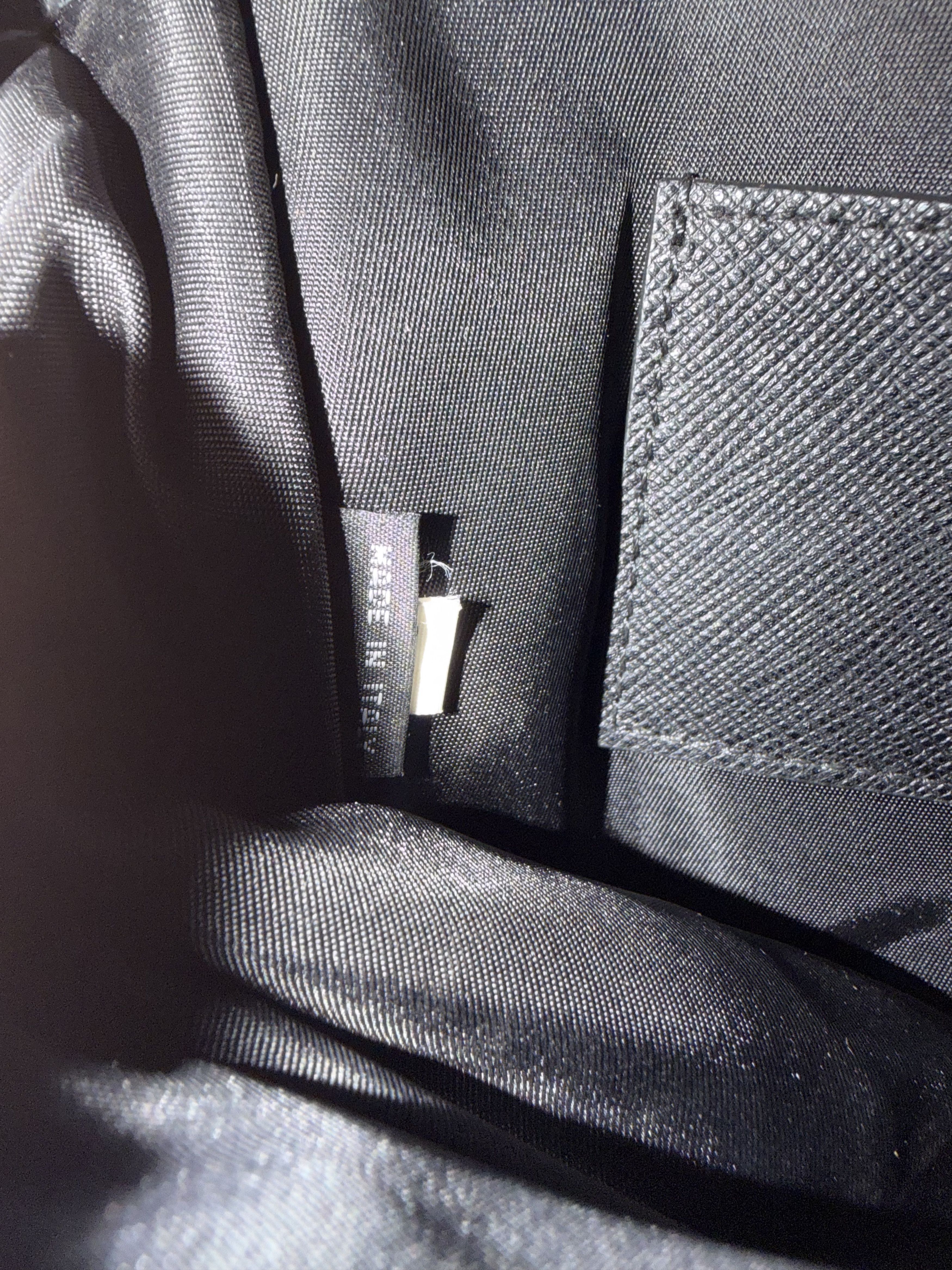 Prada Prada Black Re-Nylon and Leather Flap Crossbody Bag Size ONE SIZE - 7 Thumbnail