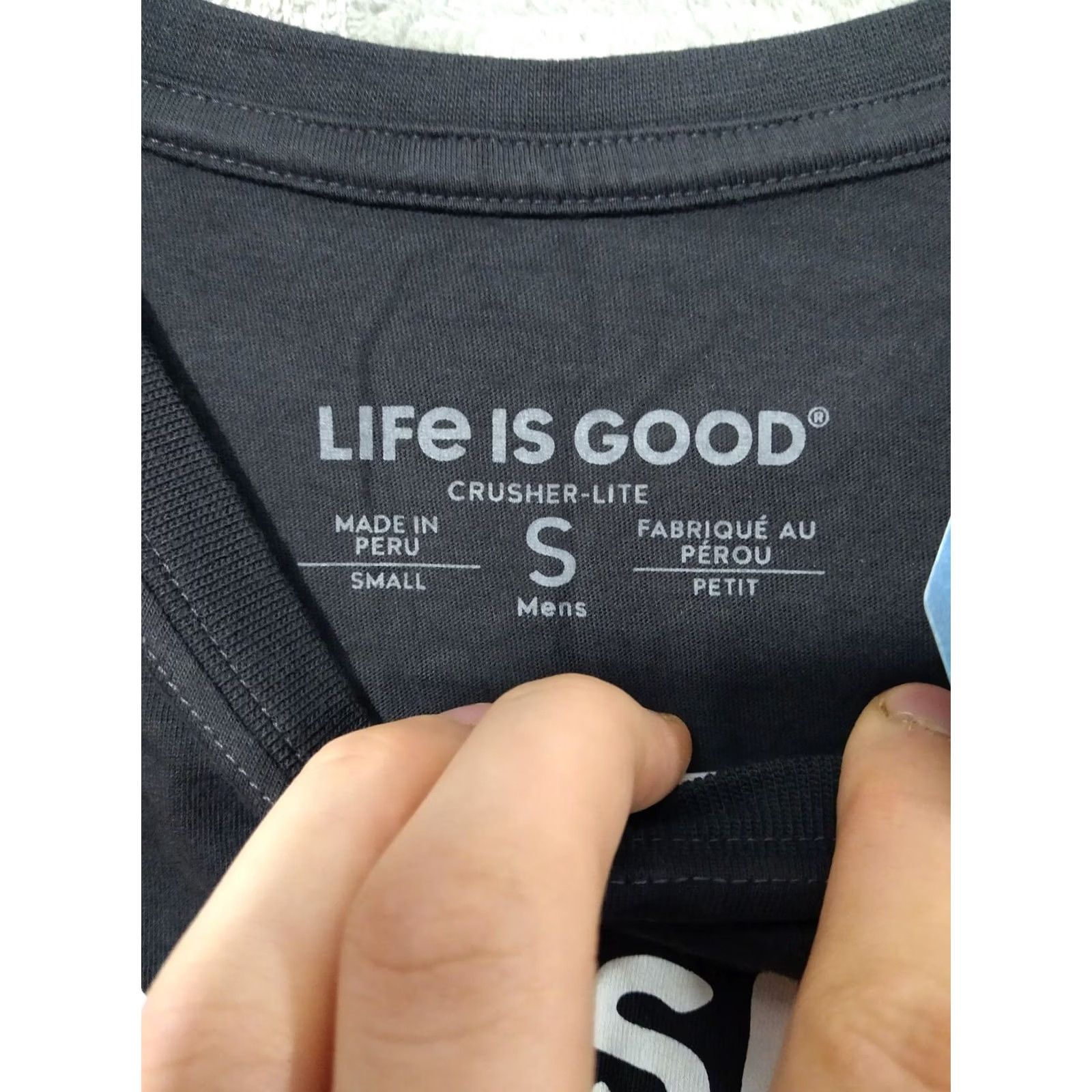 Life is Good Life is Good Shirt Mens Small Black Crusher Tee Beer - Graphic Print - Life is Good Crusher Tee - Cotton Knit Short Sleeve Crew Neck Mens S Black Size US S / EU 44-46 / 1 - 6 Thumbnail