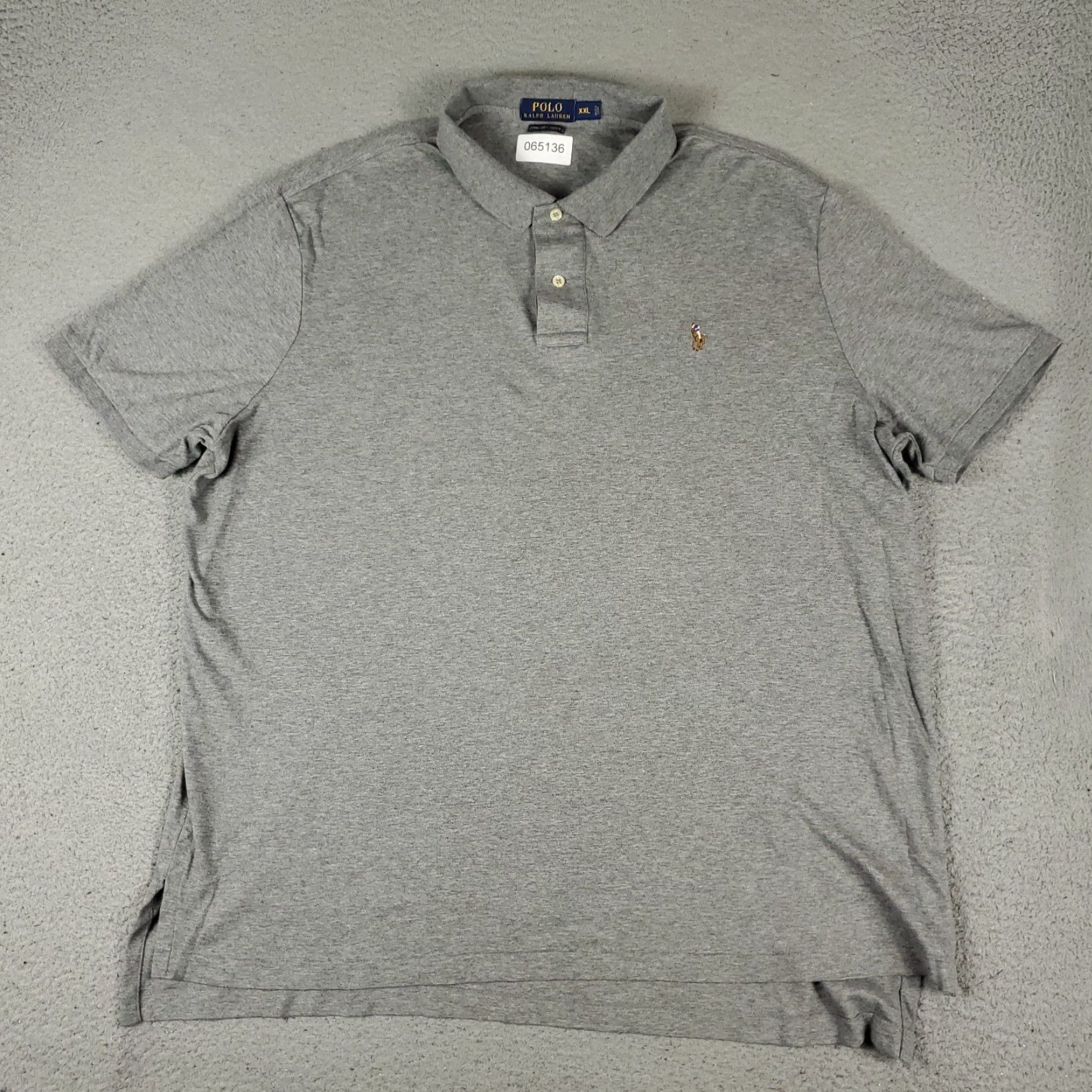 Ralph Lauren Ralph Lauren Polo Shirt Mens 2XL Gray Pima Soft Touch Pony Short Sleeve Size US XXL / EU 58 / 5 - 3 Thumbnail