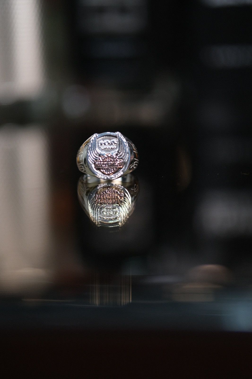 Harley Davidson Ring Harley Davidson Special Anniversary 105th Silver Size ONE SIZE - 3 Thumbnail