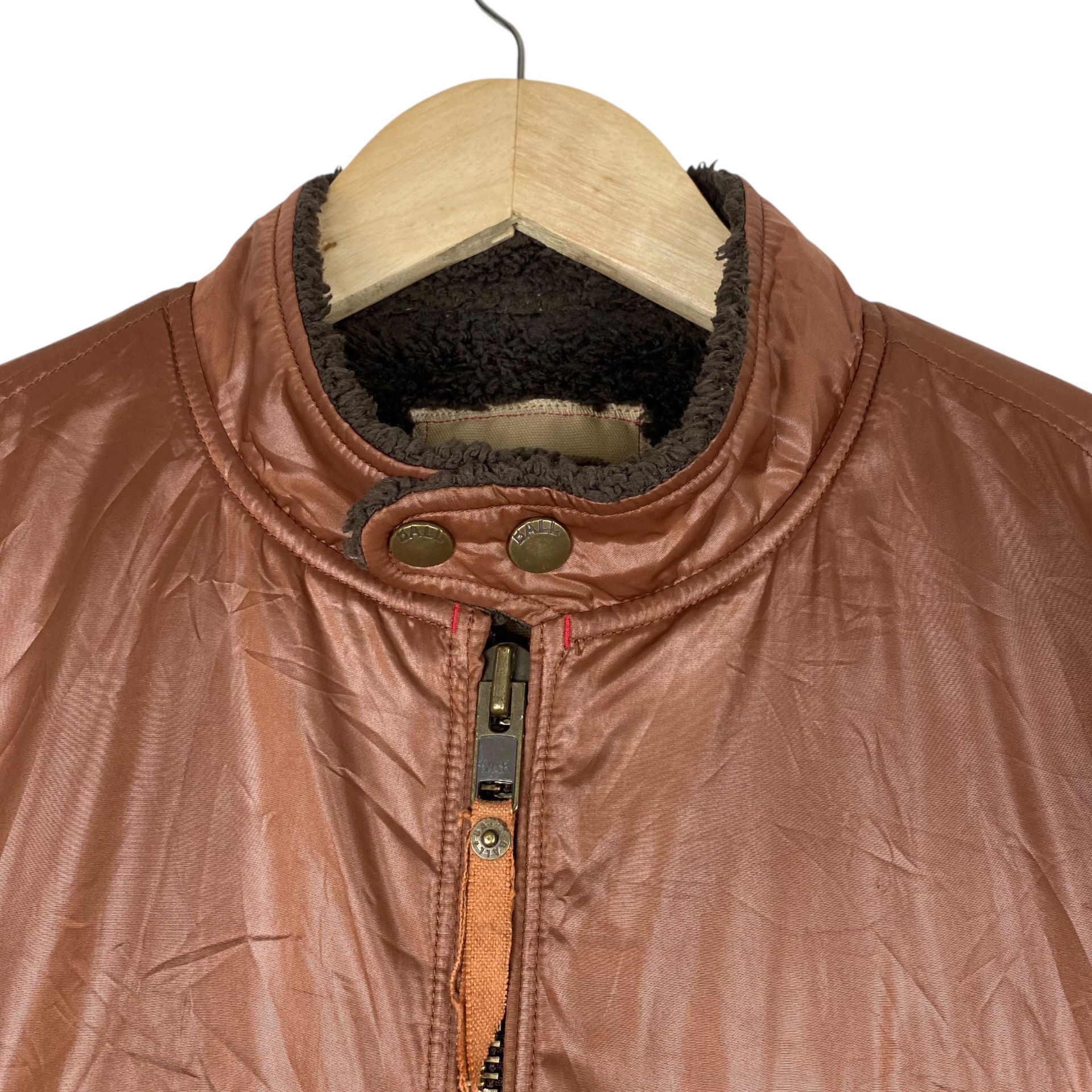 Hysteric Glamour 💥BALL BIKER WARM BROWN JACKET Size US L / EU 52-54 / 3 - 5 Thumbnail