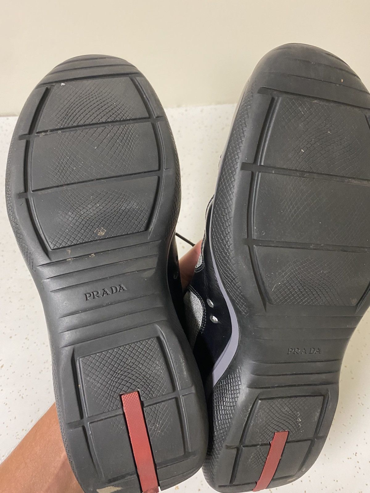 Prada Prada Americas Cup Sneakers Shoes Black Grey Size US 10 / EU 43 - 14 Thumbnail